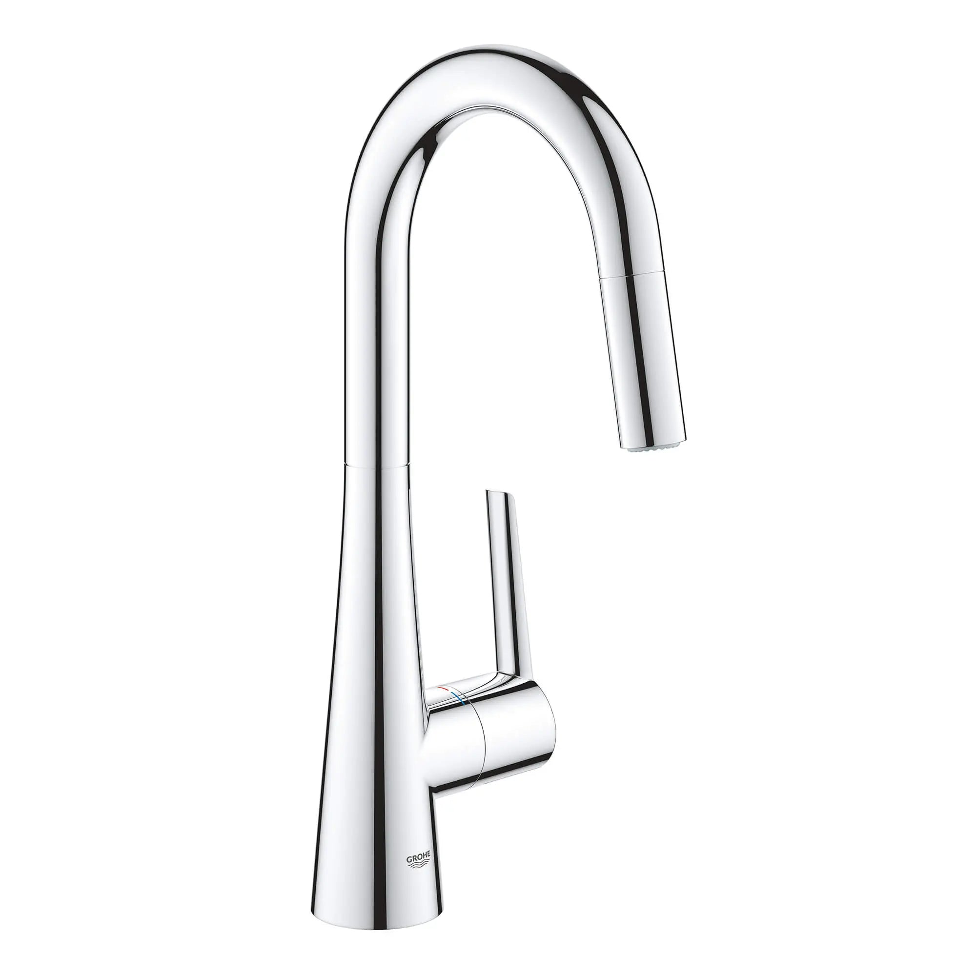 GROHE Zedra Single-Handle Pull Down Dual Spray Prep Faucet 1.75 GPM (6.6 L/min) — image 1