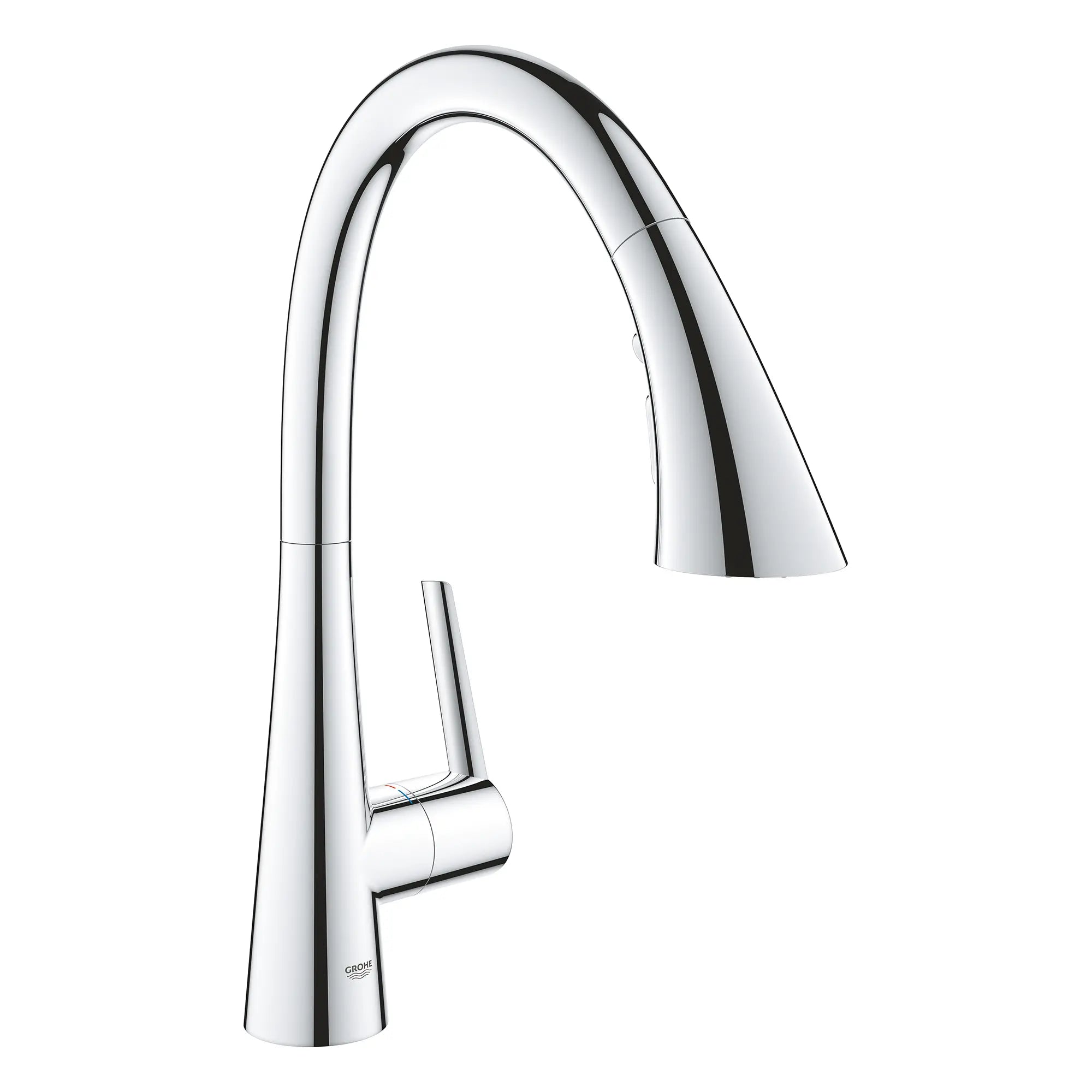 GROHE Zedra Single-Handle Pull Down Kitchen Faucet Triple Spray 1.75 GPM (6.6 L/min)