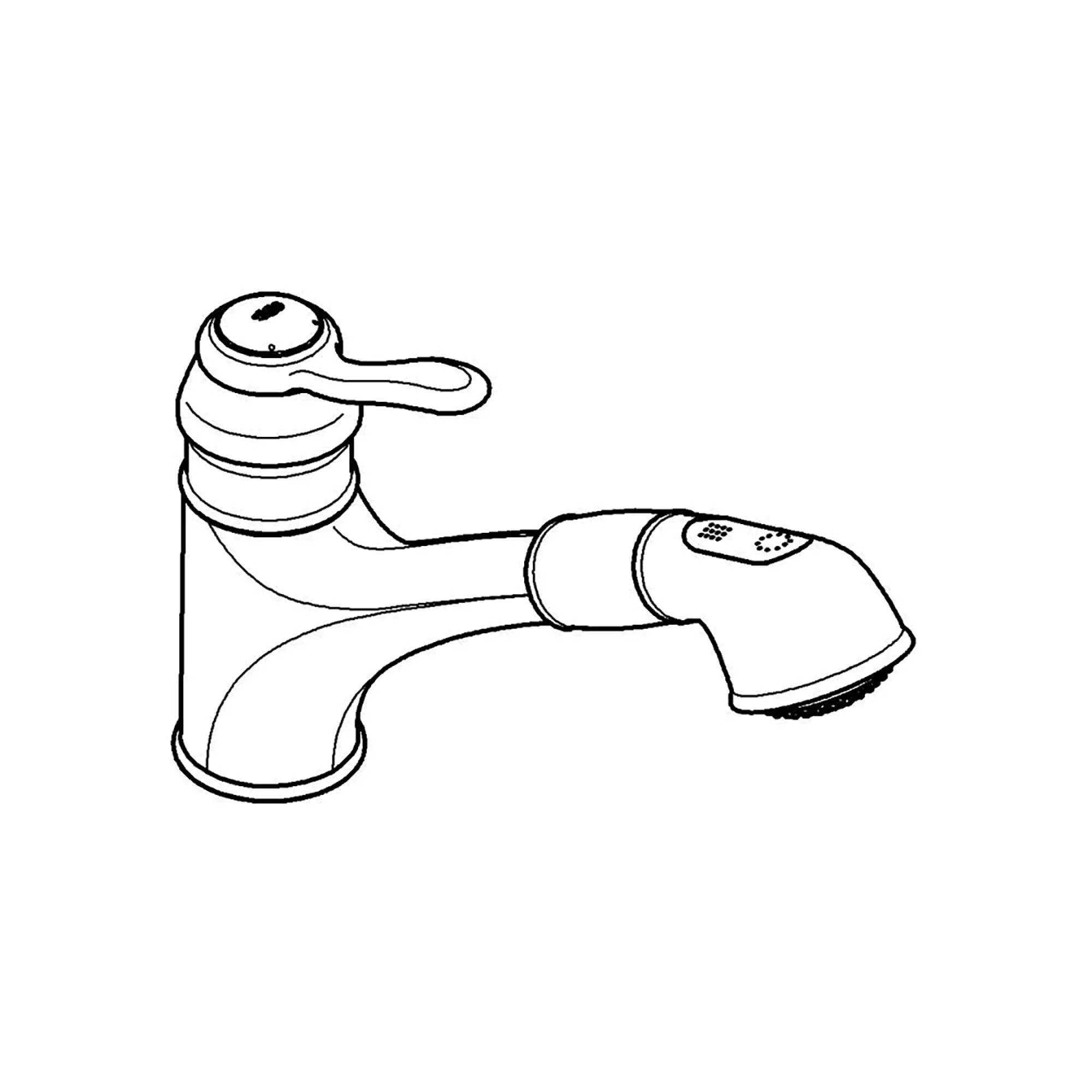 Single-Handle Pull-Out Kitchen Faucet Dual Spray 1.5 GPM — image 1