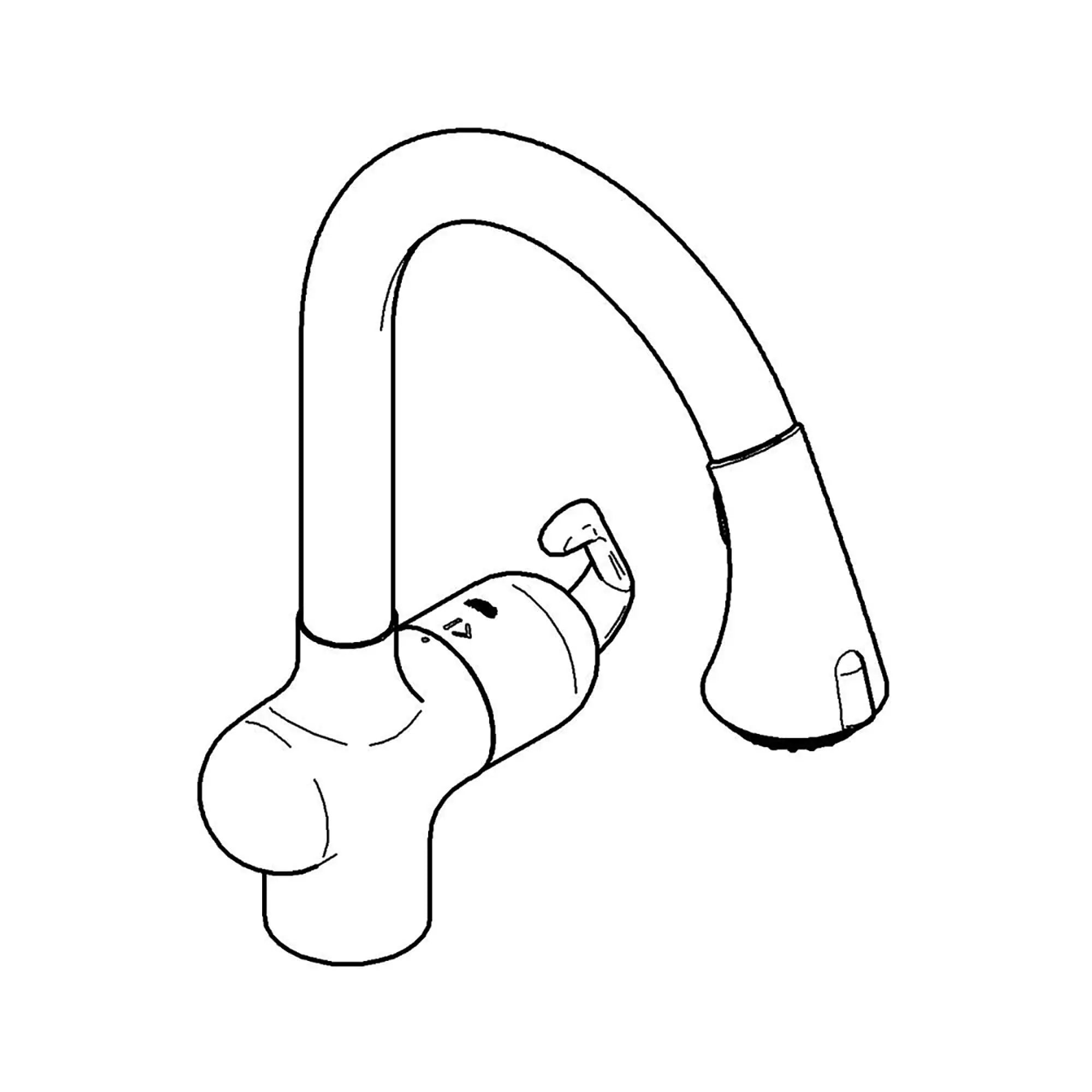 Single-Handle Pull Down Kitchen Faucet Dual Spray 1.75 GPM