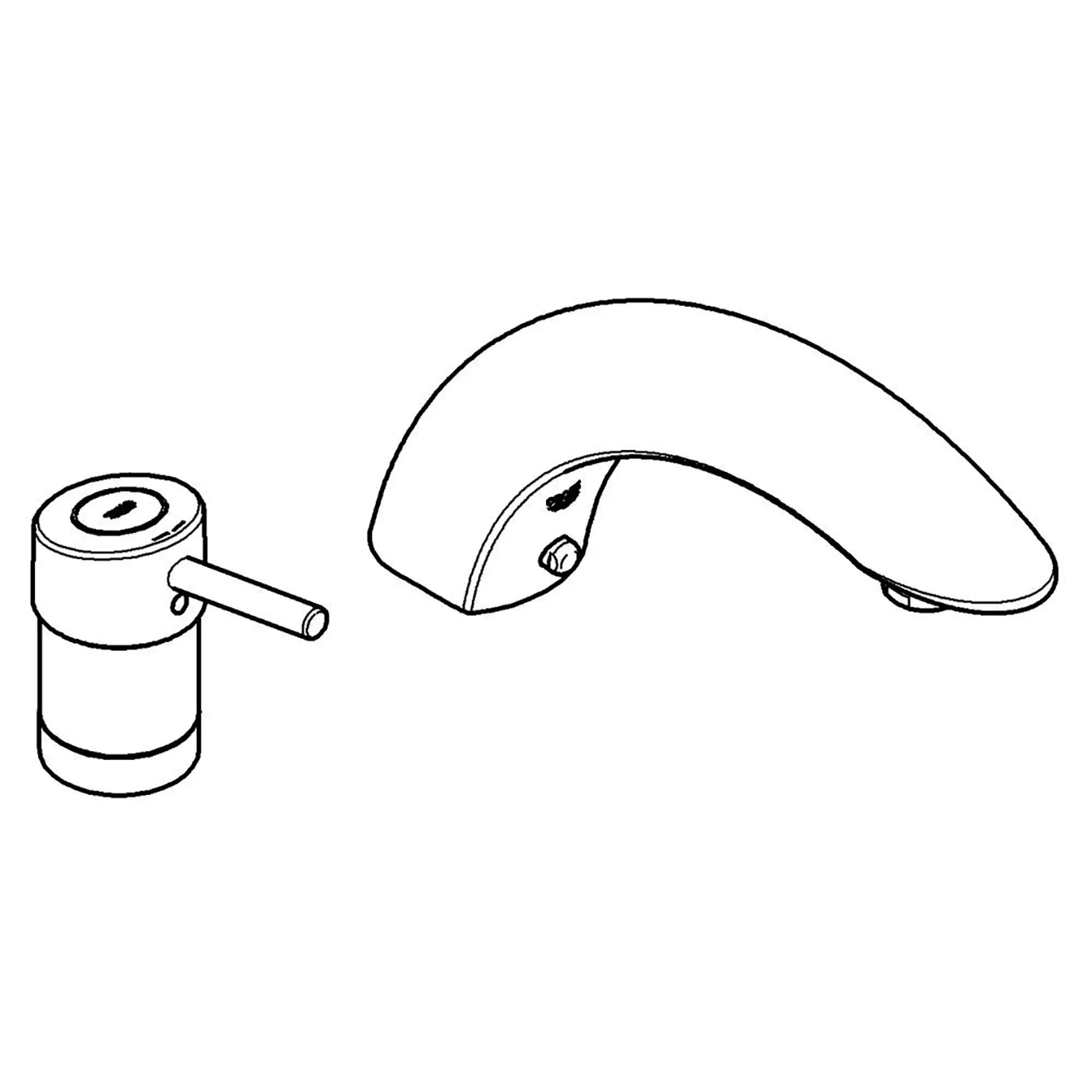 Two-Hole Single-Handle Bathtub Faucet — image 1