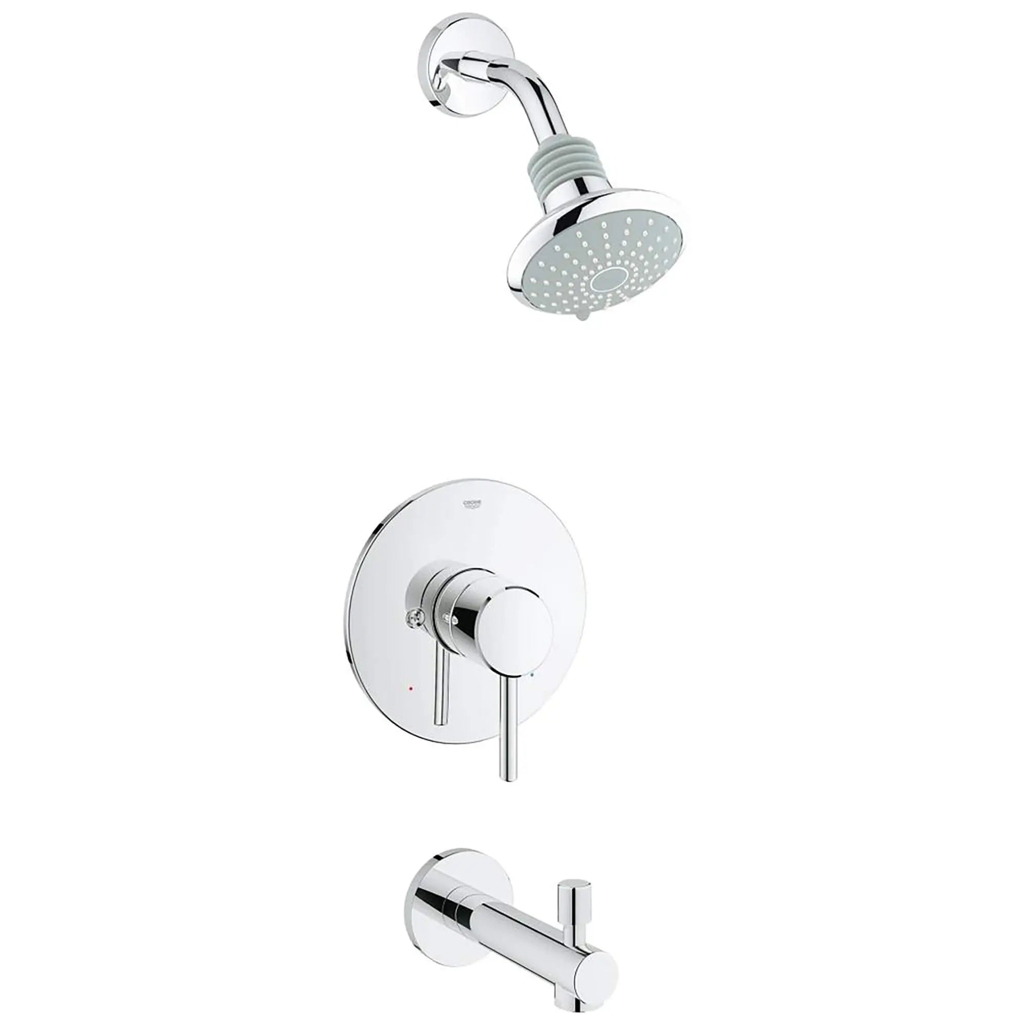 Single-Handle Single-Spray Tub and Shower Faucet Combination