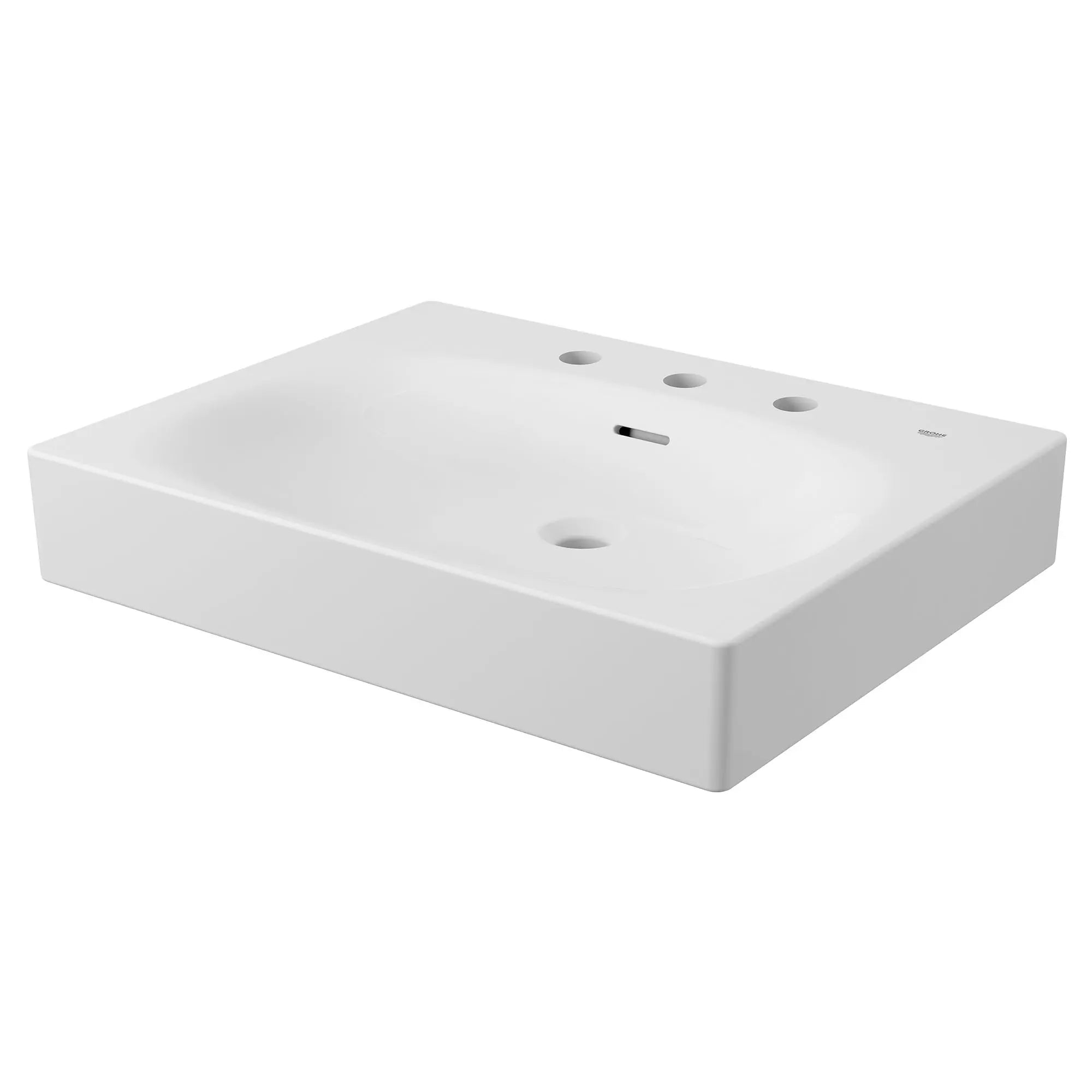 Wall Mount 24" Bathroom Sink, 3-hole — thumbnail 2