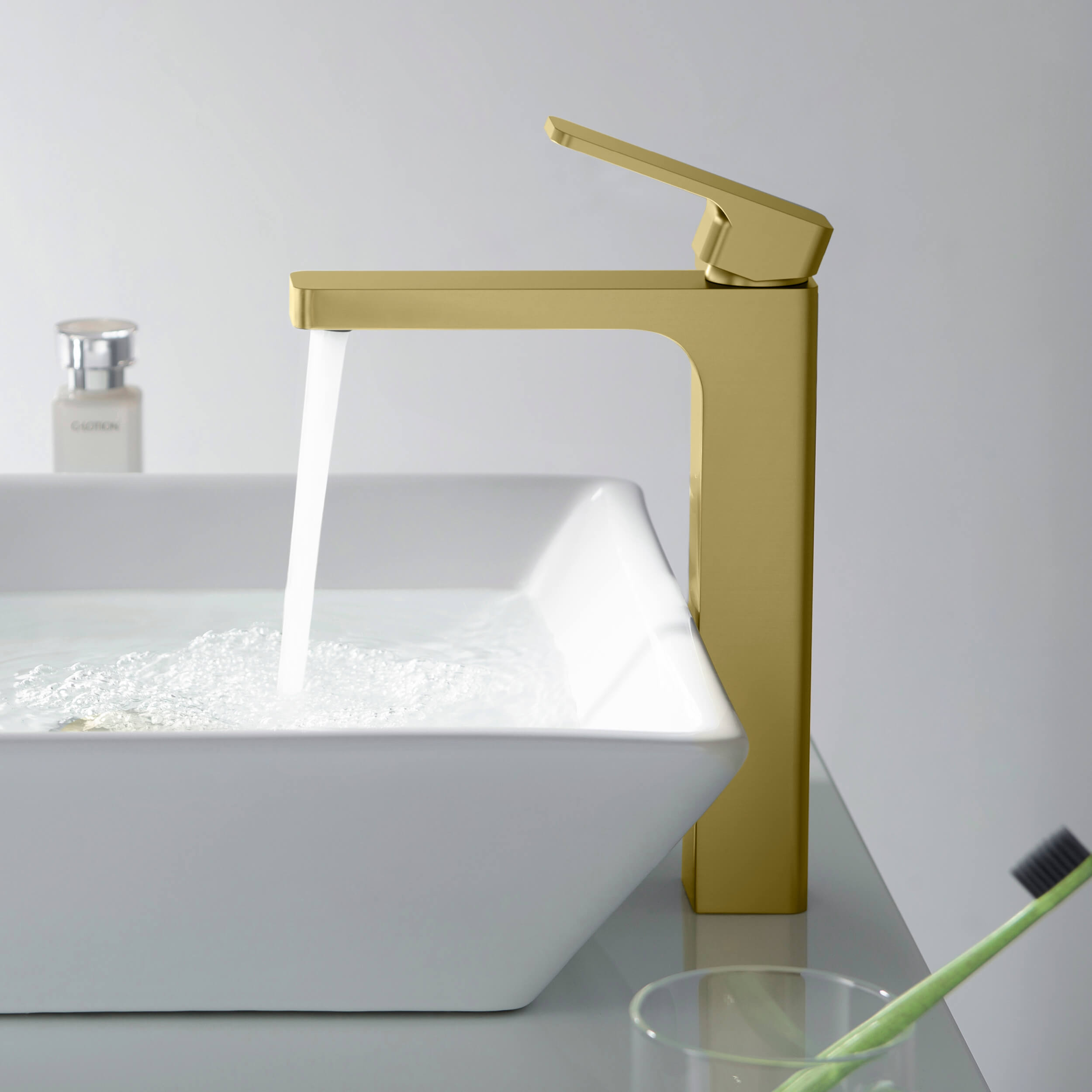 Blaze-T Single Handle Bathroom Vessel Sink Faucet with Pop Up Drain C-KBF1018-KPW101 — thumbnail 2