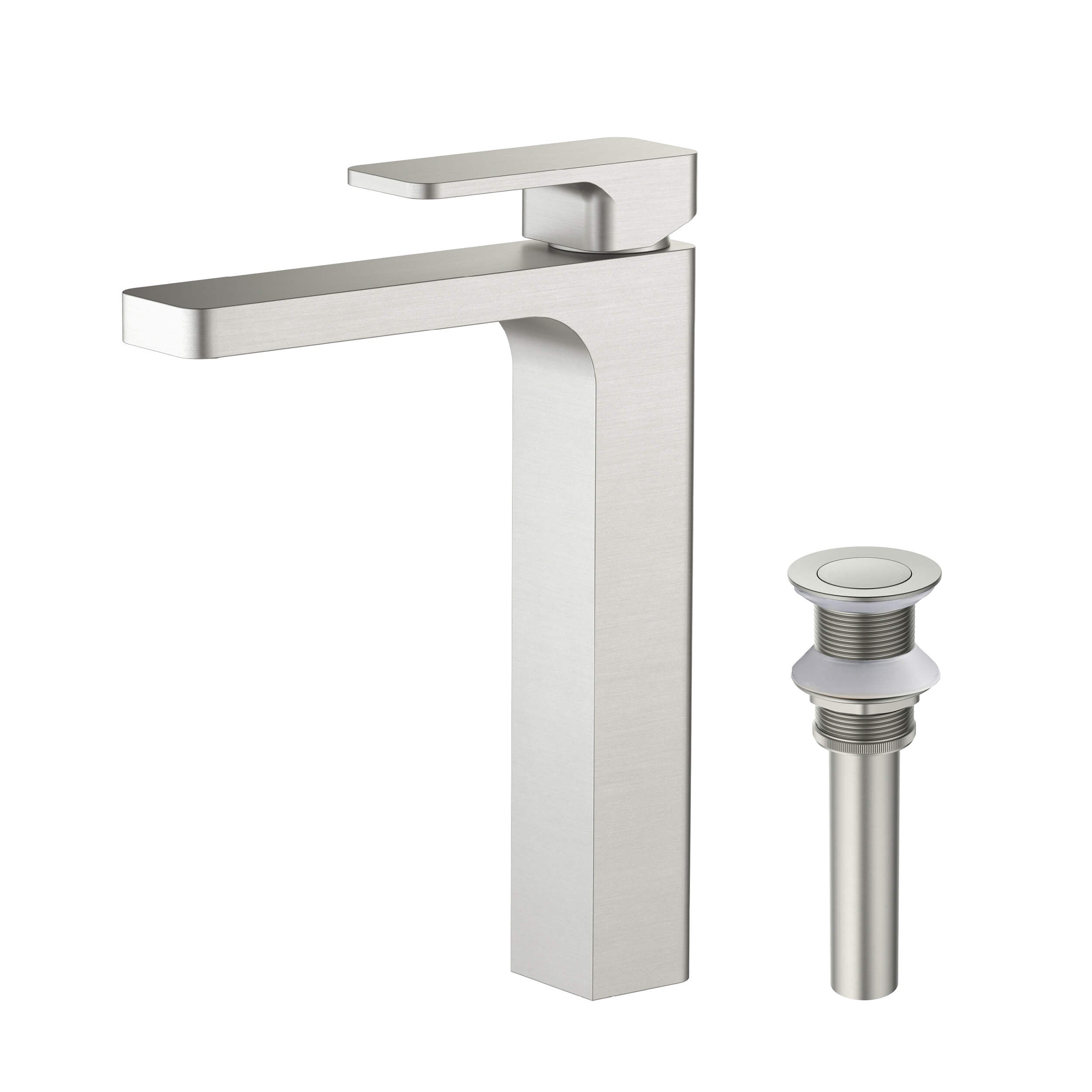 Blaze-T Single Handle Bathroom Vessel Sink Faucet with Pop Up Drain C-KBF1018-KPW101 — image 1