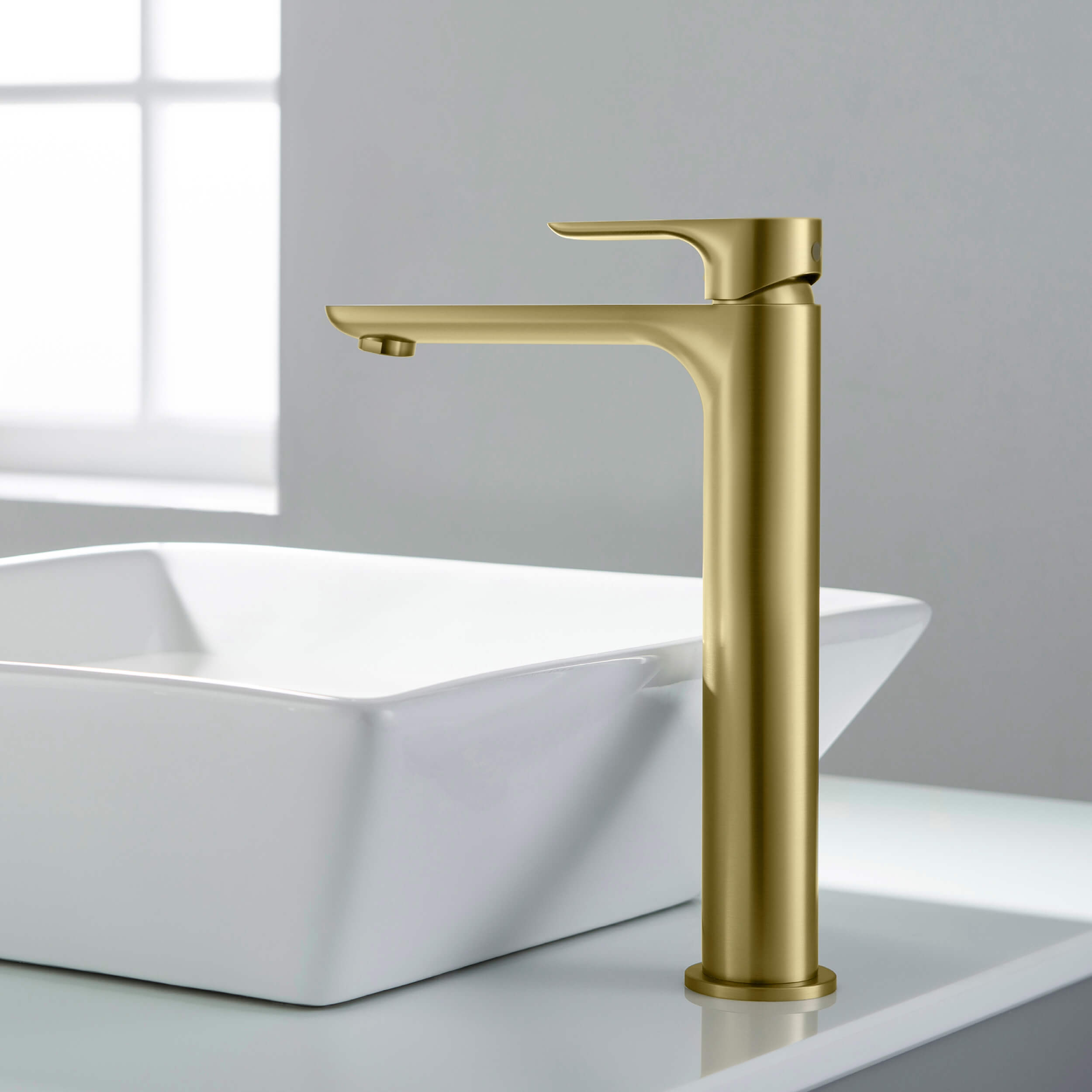 Tender-T Single Handle Bathroom Vessel Sink Faucet with Pop Up Drain C-KBF1020-KPW101 — thumbnail 3