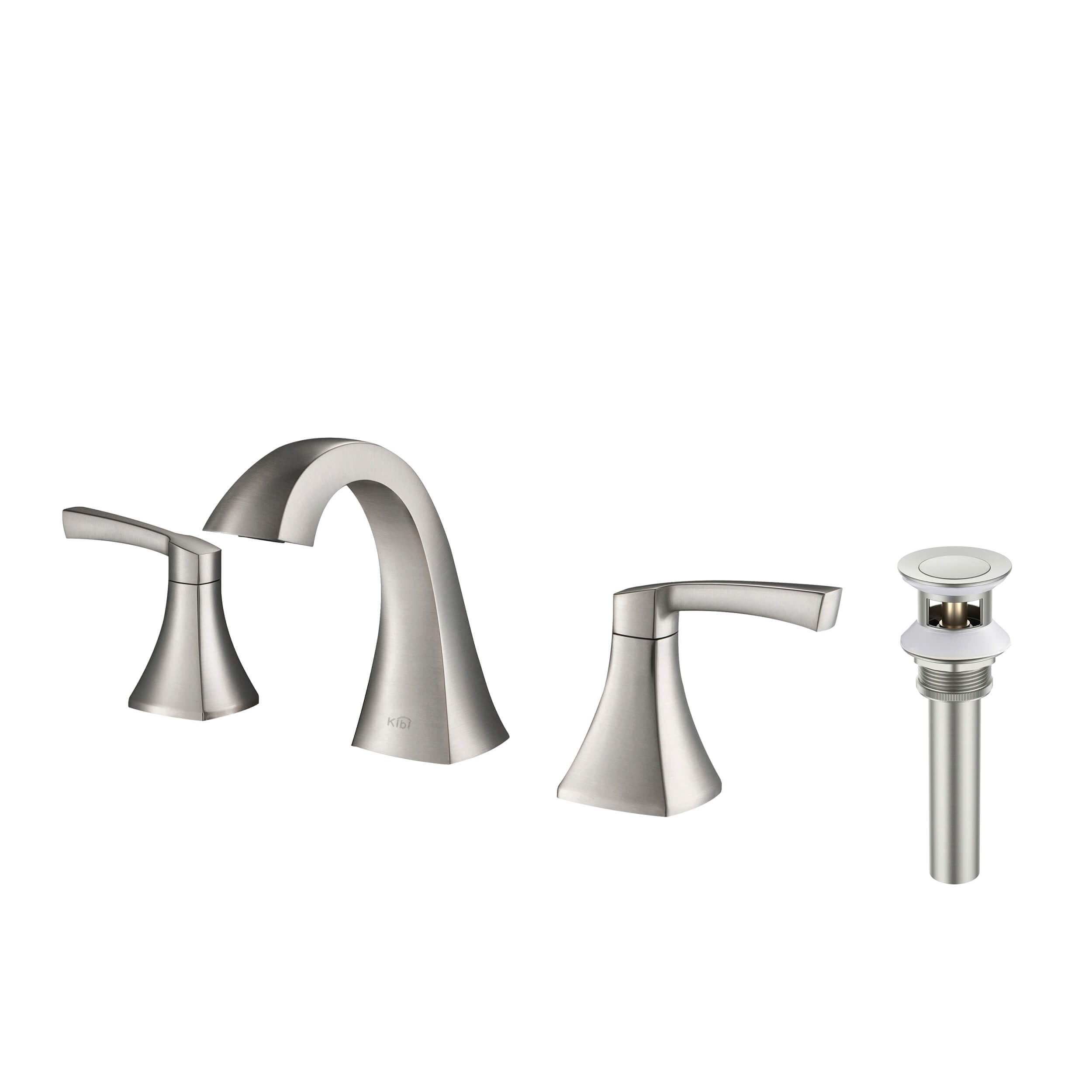 Pyramid II Bathroom Sink 8" Widespread Faucet with Drain Assembly KBF1022