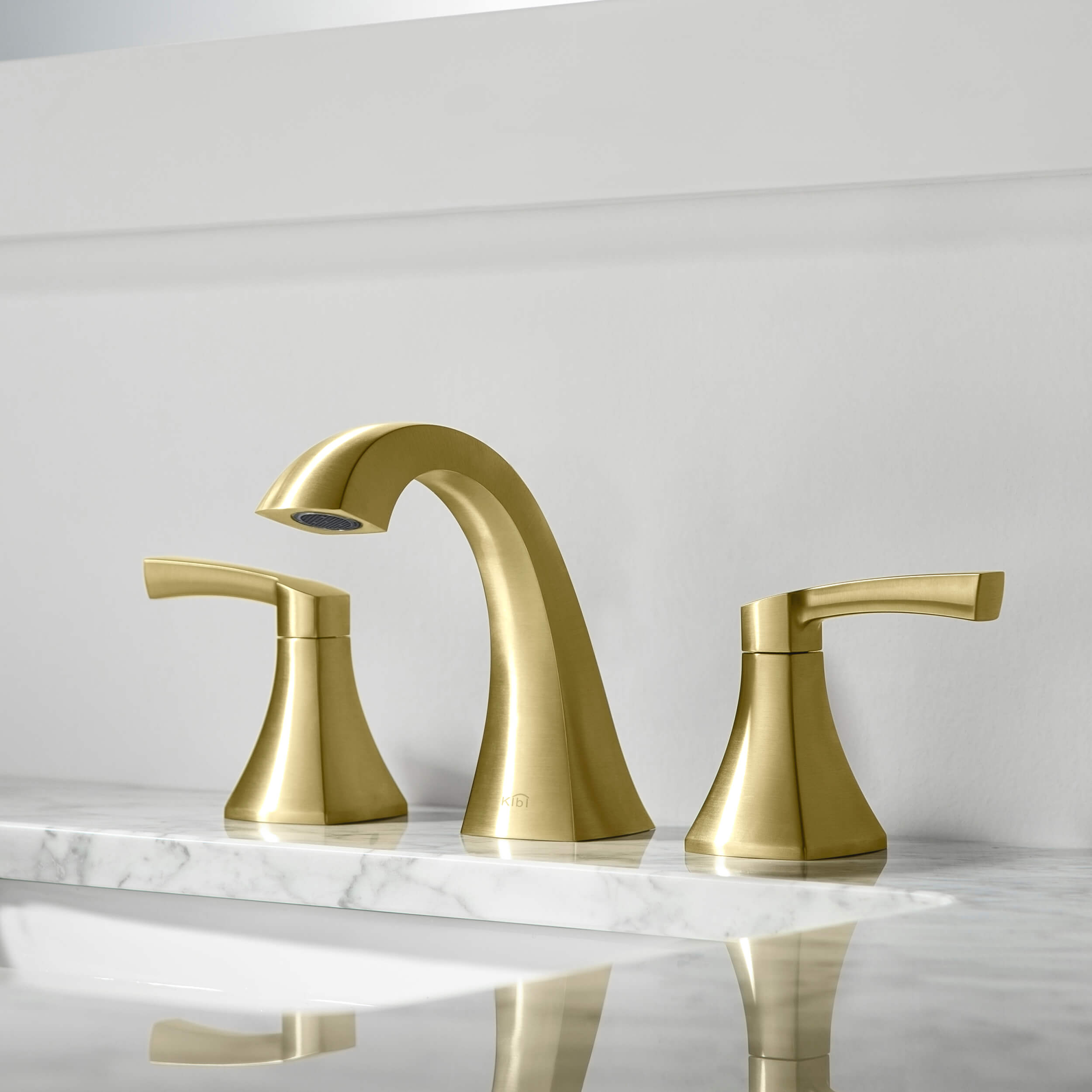 Pyramid II Bathroom Sink 8" Widespread Faucet with Drain Assembly KBF1022 — thumbnail 2