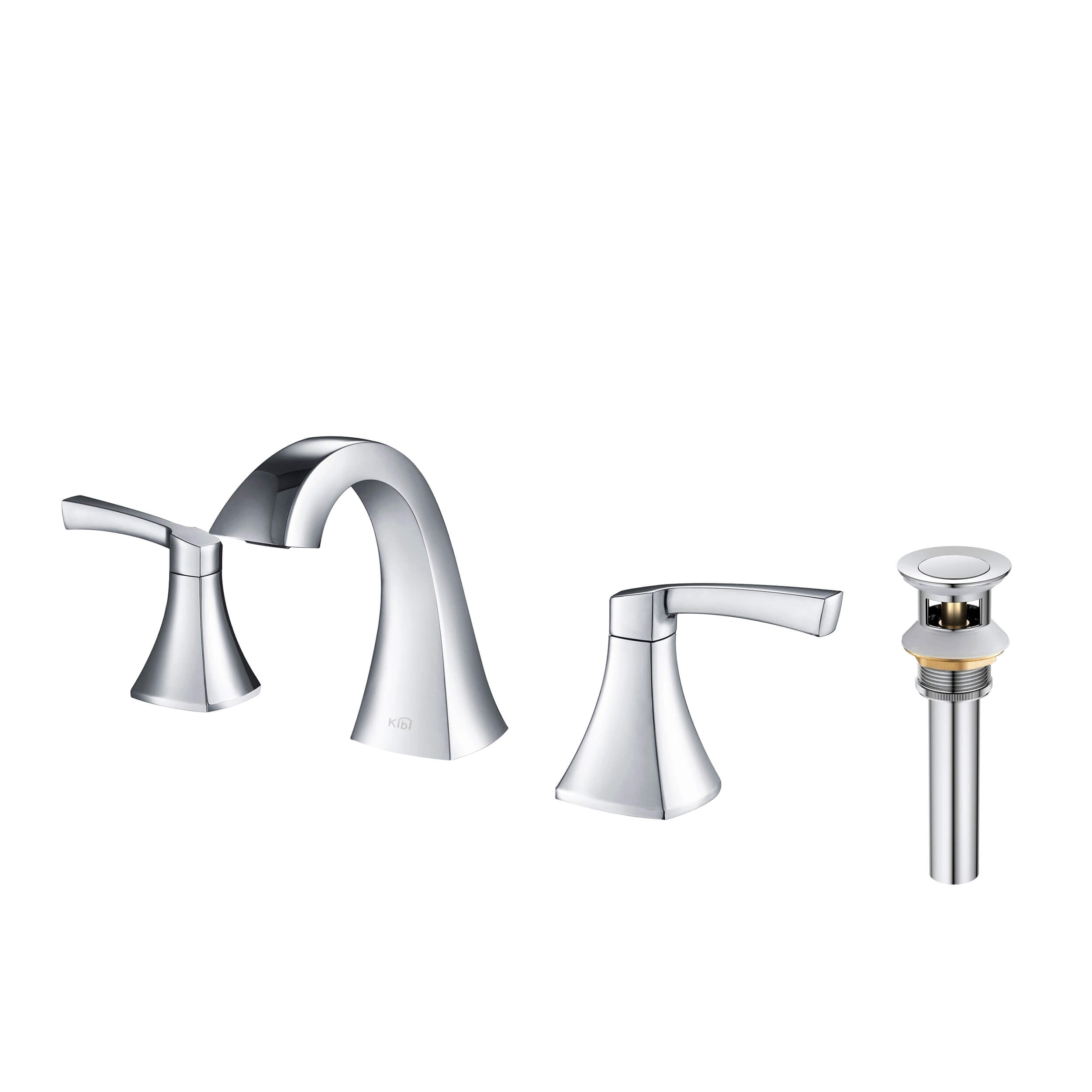 Pyramid II Bathroom Sink 8" Widespread Faucet with Drain Assembly KBF1022