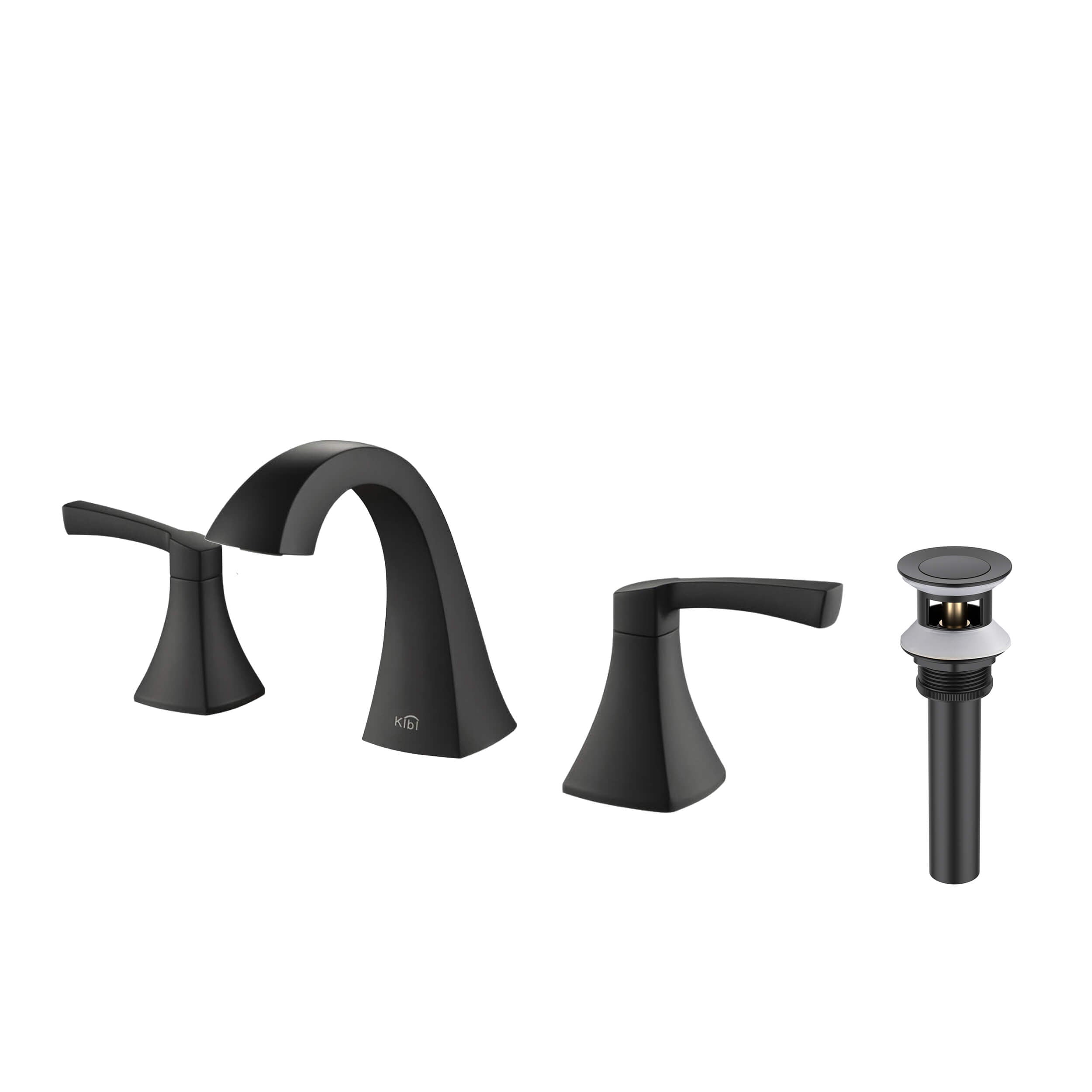 Pyramid II Bathroom Sink 8" Widespread Faucet with Drain Assembly KBF1022