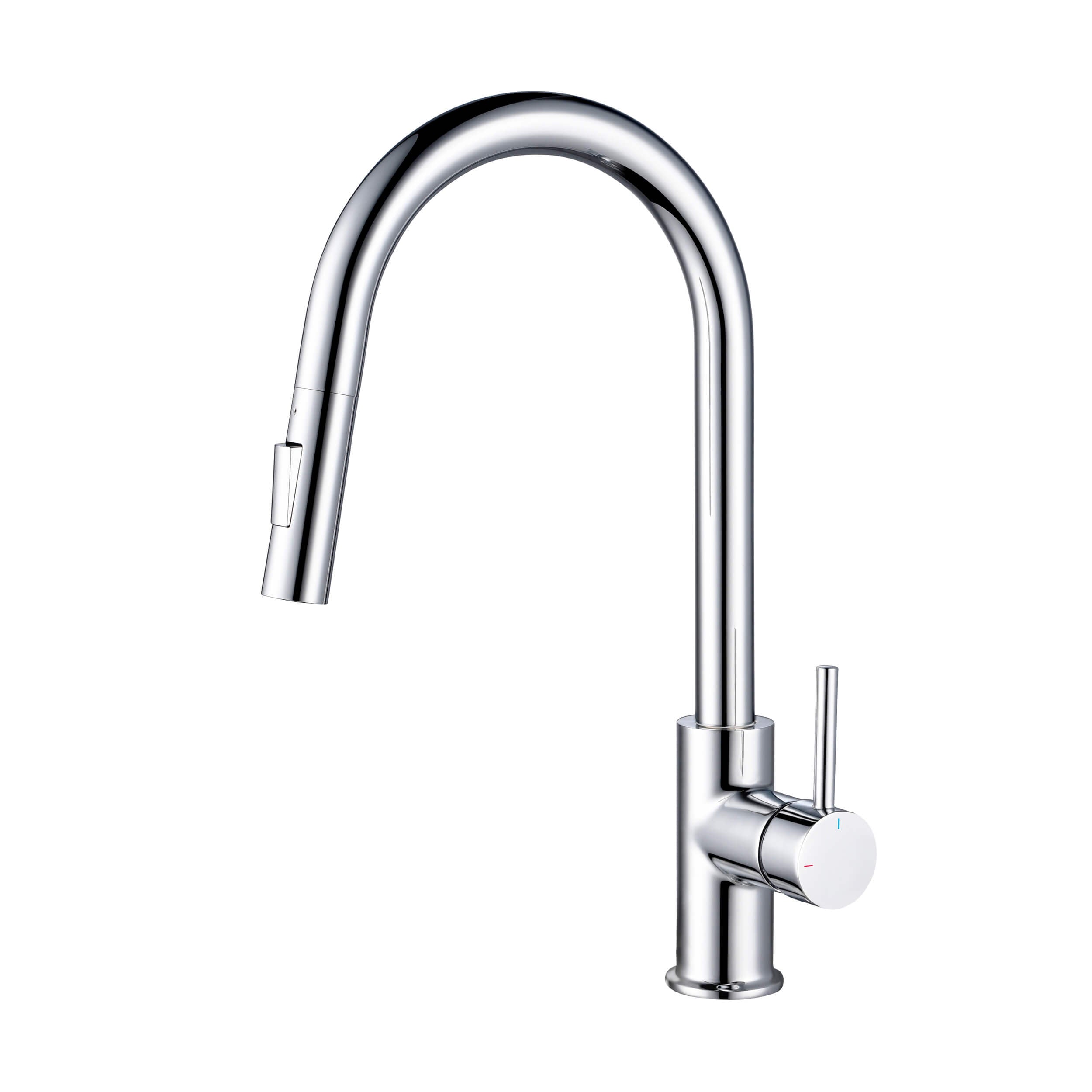 Circular Single Handle Pull Down Kitchen Faucet - KKF2013