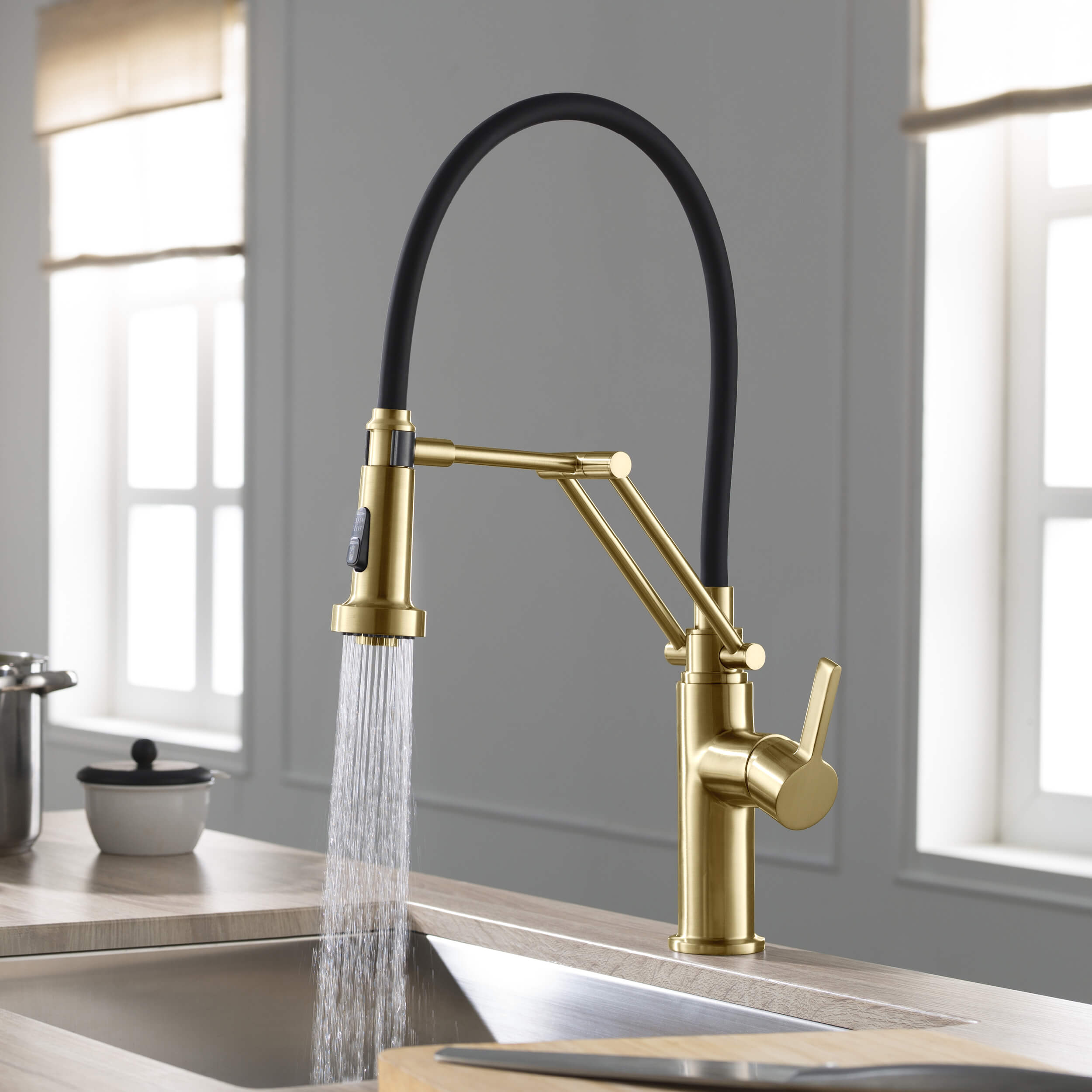 Engel Single Handle Commercial Style Kitchen Faucet - KKF2014 — thumbnail 2