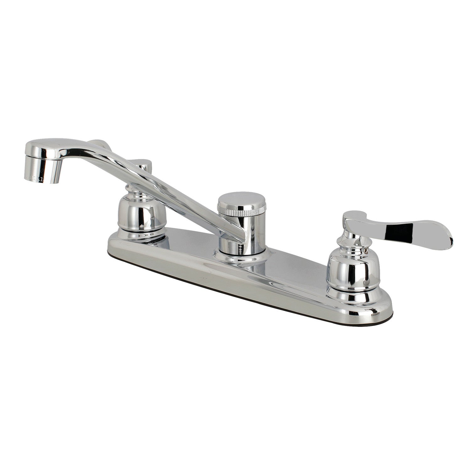Kingston Tulare FB111NFL - NuWave French Two-Handle 2-Hole 8" Centerset Kitchen Faucet, Polished Chrome