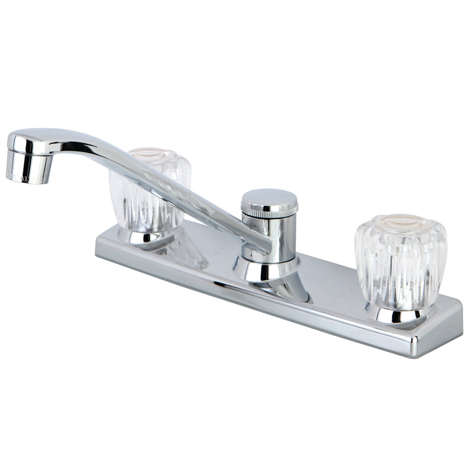 Kingston Tulare FB121 - Columbia Two-Handle 2-Hole 8" Centerset Kitchen Faucet, Polished Chrome