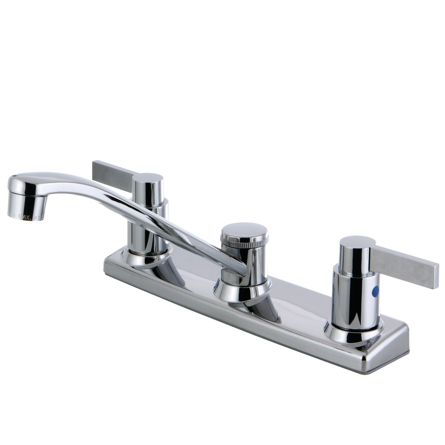 Kingston NuvoFusion FB2121NDL Two-Handle 2-Hole 8" Centerset Kitchen Faucet, Polished Chrome