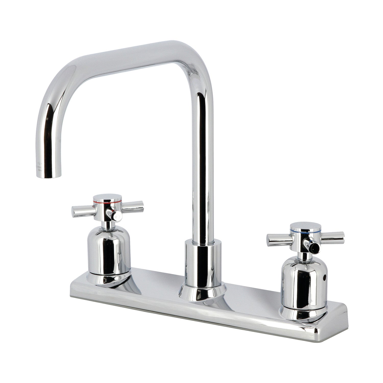 Kingston Sona FB2141DX - Concord Two-Handle 2-Hole 8" Centerset Kitchen Faucet, Polished Chrome