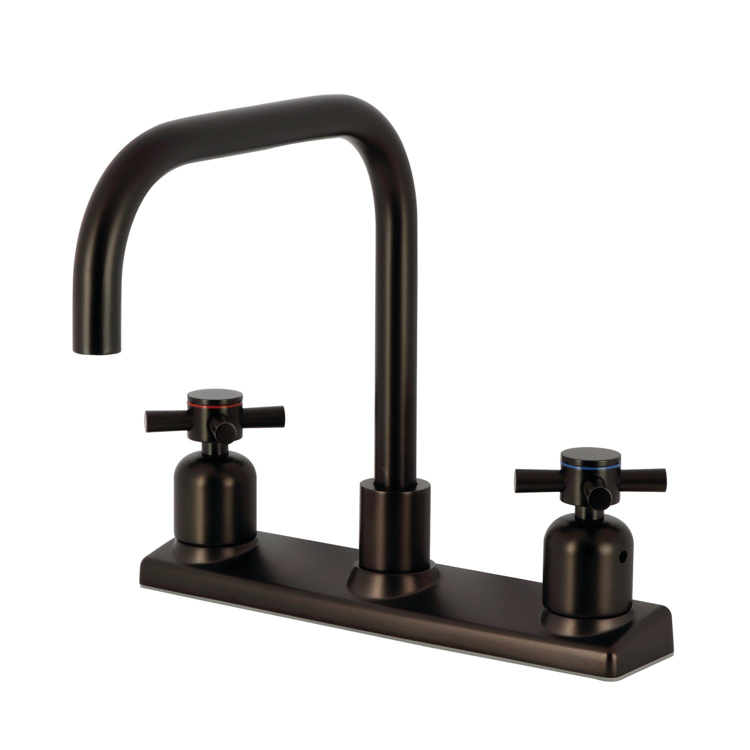 Kingston Sona FB2145DX - Concord Two-Handle 2-Hole 8" Centerset Kitchen Faucet, Oil Rubbed Bronze