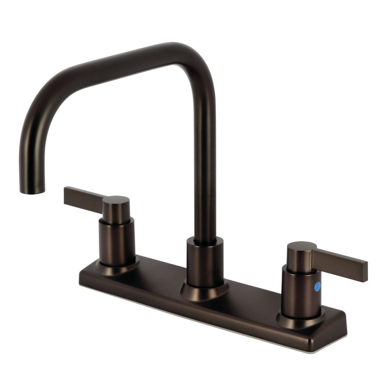 Kingston Sona FB2145NDL - NuvoFusion Two-Handle 2-Hole 8" Centerset Kitchen Faucet, Oil Rubbed Bronze