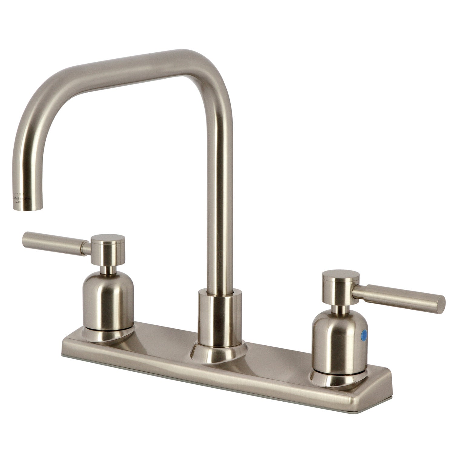 Kingston Sona FB2148DL - Concord Two-Handle 2-Hole 8" Centerset Kitchen Faucet, Brushed Nickel