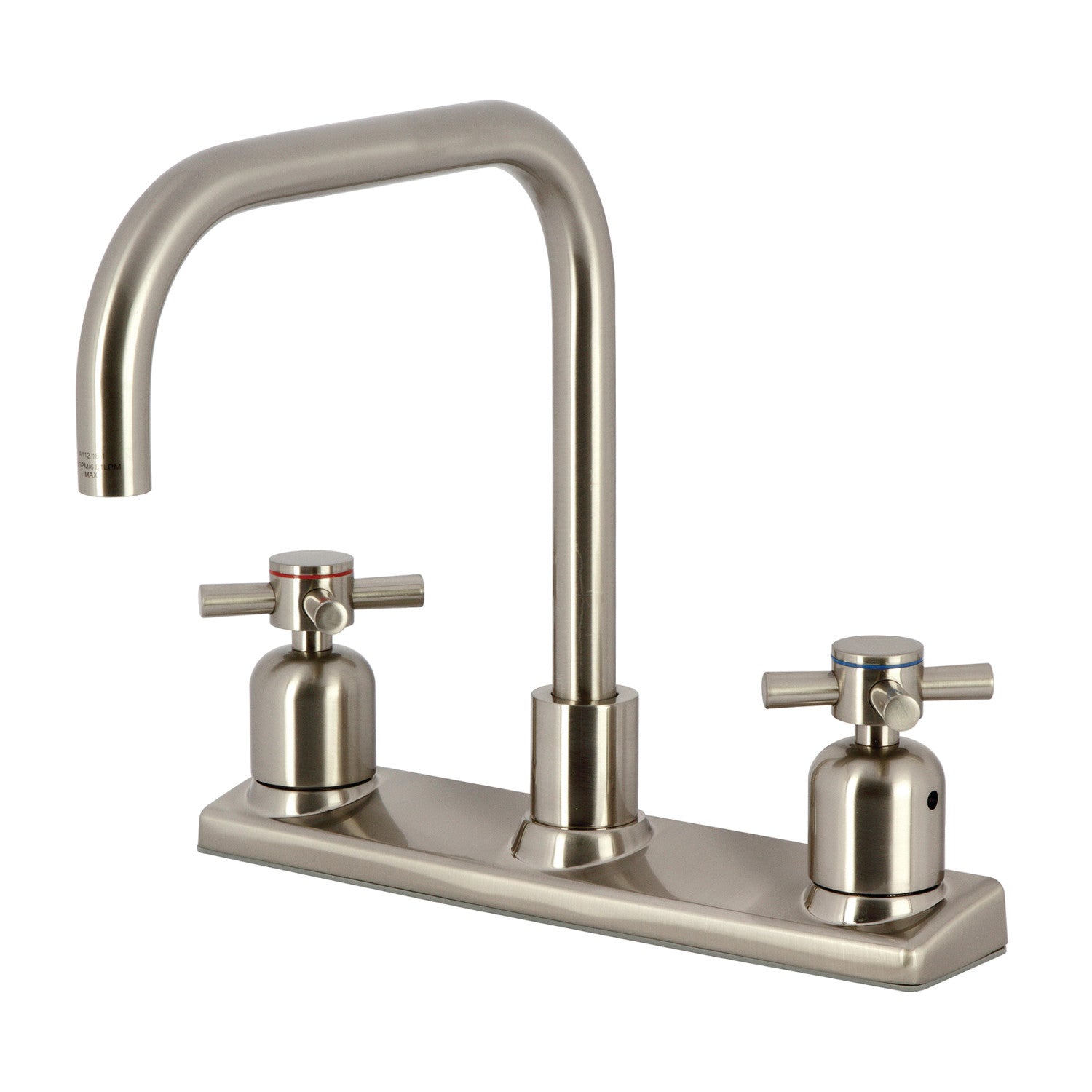 Kingston Sona FB2148DX - Concord Two-Handle 2-Hole 8" Centerset Kitchen Faucet, Brushed Nickel
