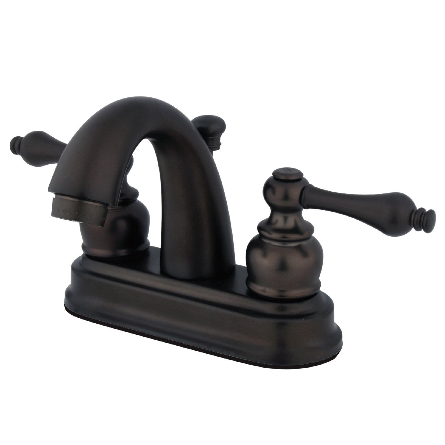 Kingston Heirloom FB5615AL - Restoration Double-Handle 3-Hole Deck Mount 4-Inch Centerset Bathroom Faucet with Pop-Up Drain, Oil Rubbed Bronze