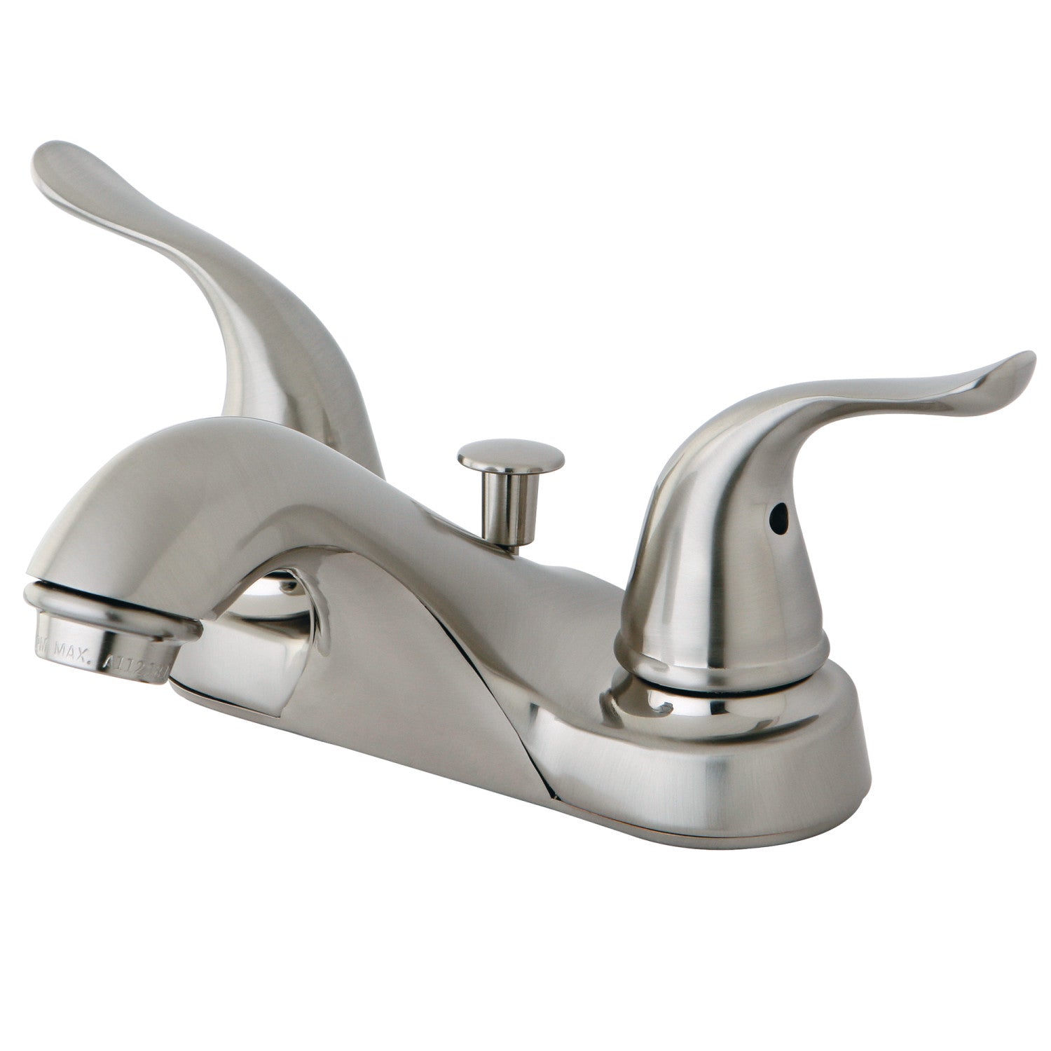 Kingston Tulare FB5628YL - Yosemite Double-Handle 3-Hole Deck Mount 4-Inch Centerset Bathroom Faucet with Pop-Up Drain, Brushed Nickel