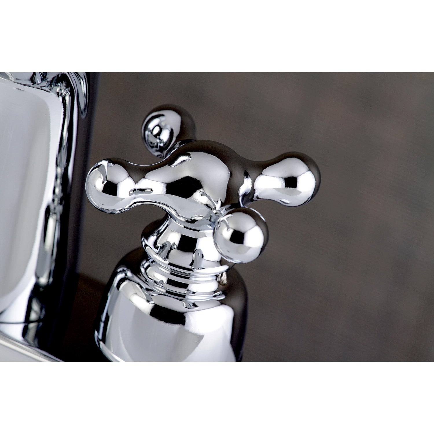 Kingston Victorian FB7621AX Double-Handle 3-Hole Deck Mount 4-Inch Centerset Bathroom Faucet with Pop-Up Drain, Polished Chrome — thumbnail 3