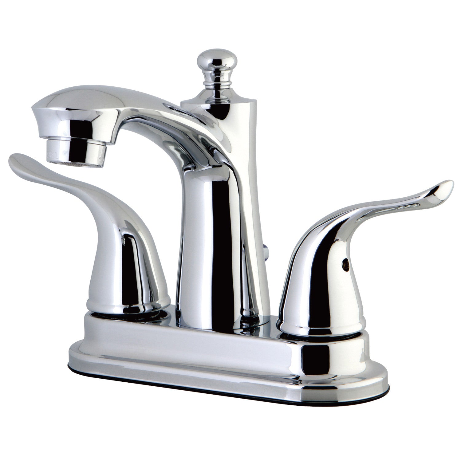 Kingston Tulare FB7621YL - Yosemite Double-Handle 3-Hole Deck Mount 4-Inch Centerset Bathroom Faucet with Pop-Up Drain, Polished Chrome