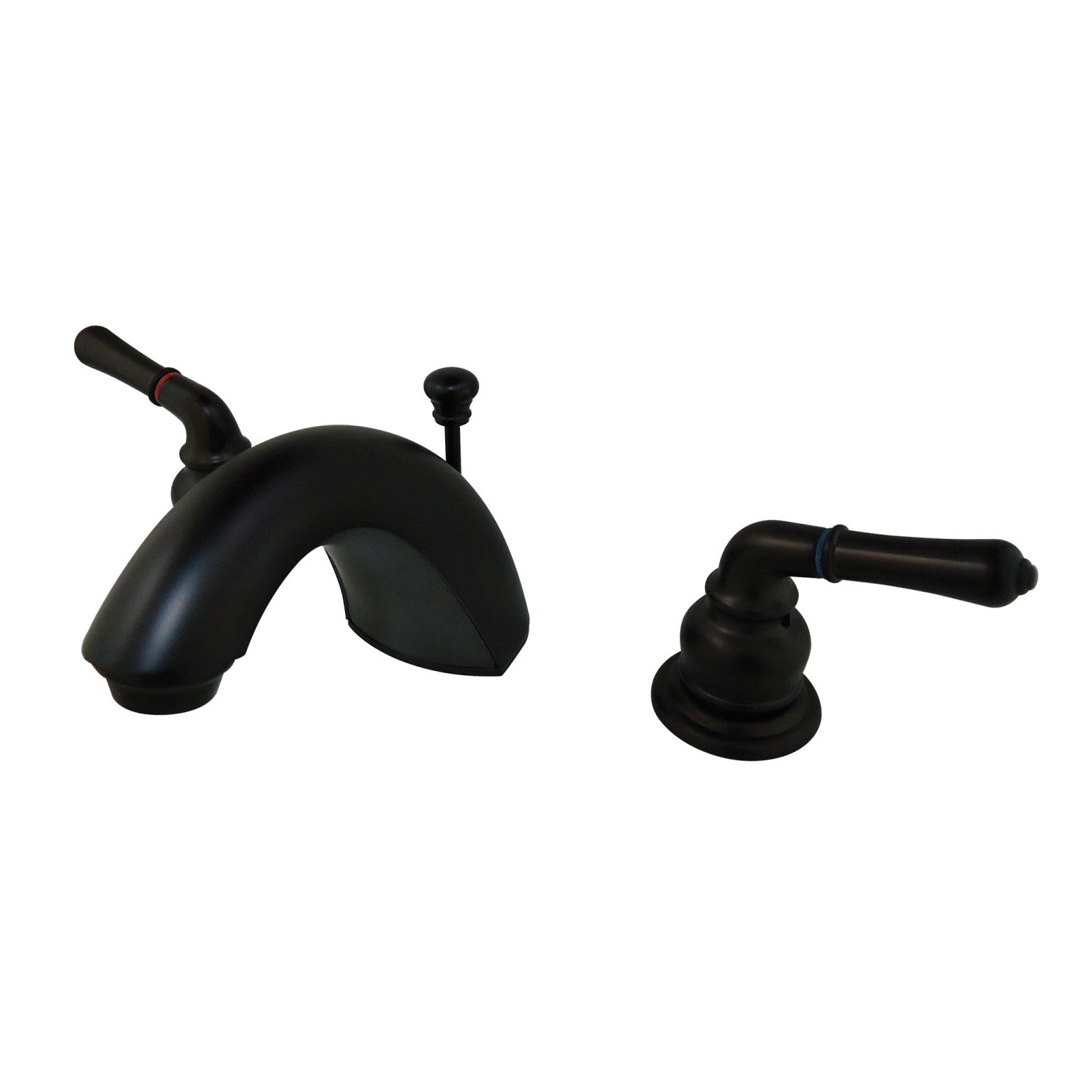 Kingston Tulare FB955Two-Handle 3-Hole Deck Mount Widespread Bathroom Faucet with Pop-Up Drain, Oil Rubbed Bronze