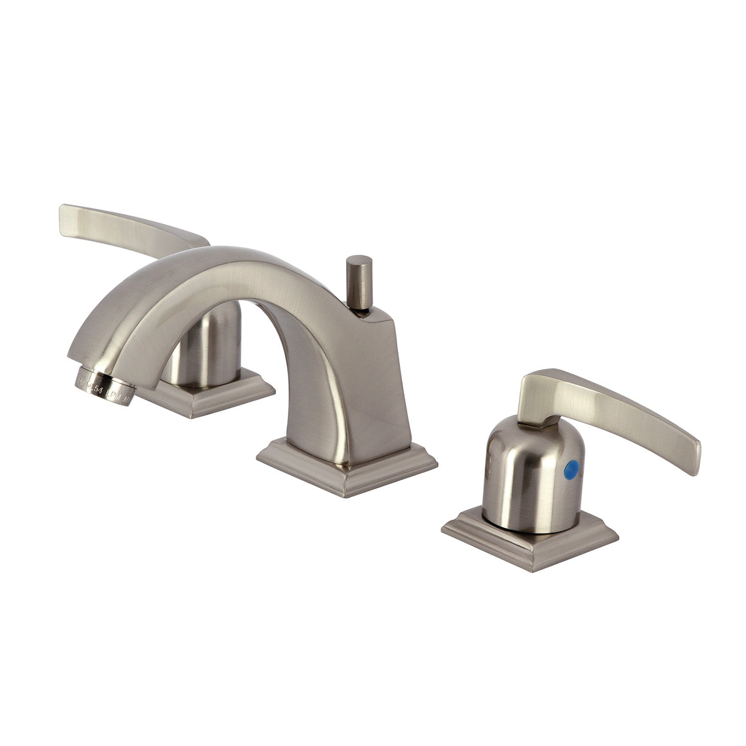 Kingston Tulare FSC4688EFL - Centurion Two-Handle 3-Hole Deck Mount Widespread Bathroom Faucet with Pop-Up Drain, Brushed Nickel