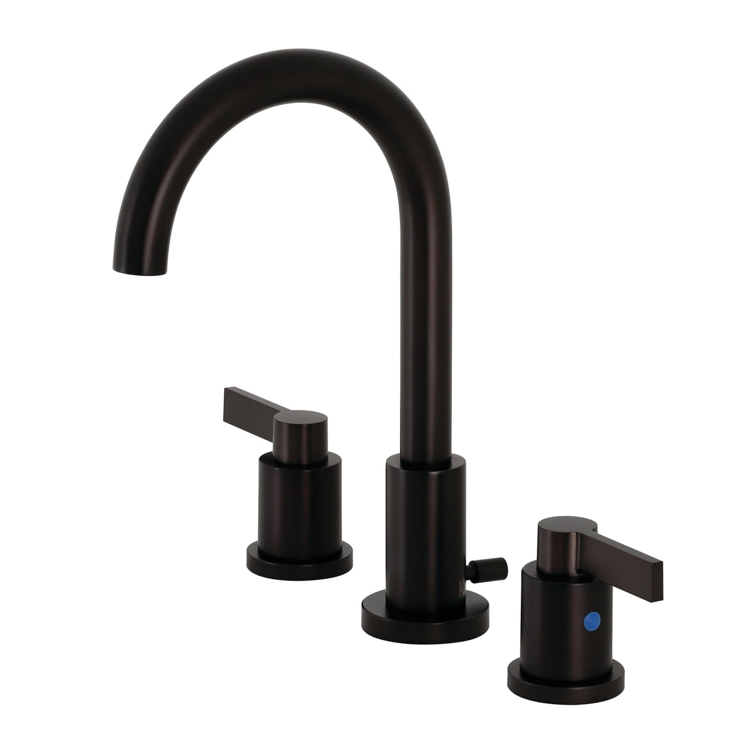 Kingston Sona FSC8925NDL - NuvoFusion Two-Handle 3-Hole Deck Mount Widespread Bathroom Faucet with Brass Pop-Up, Oil Rubbed Bronze
