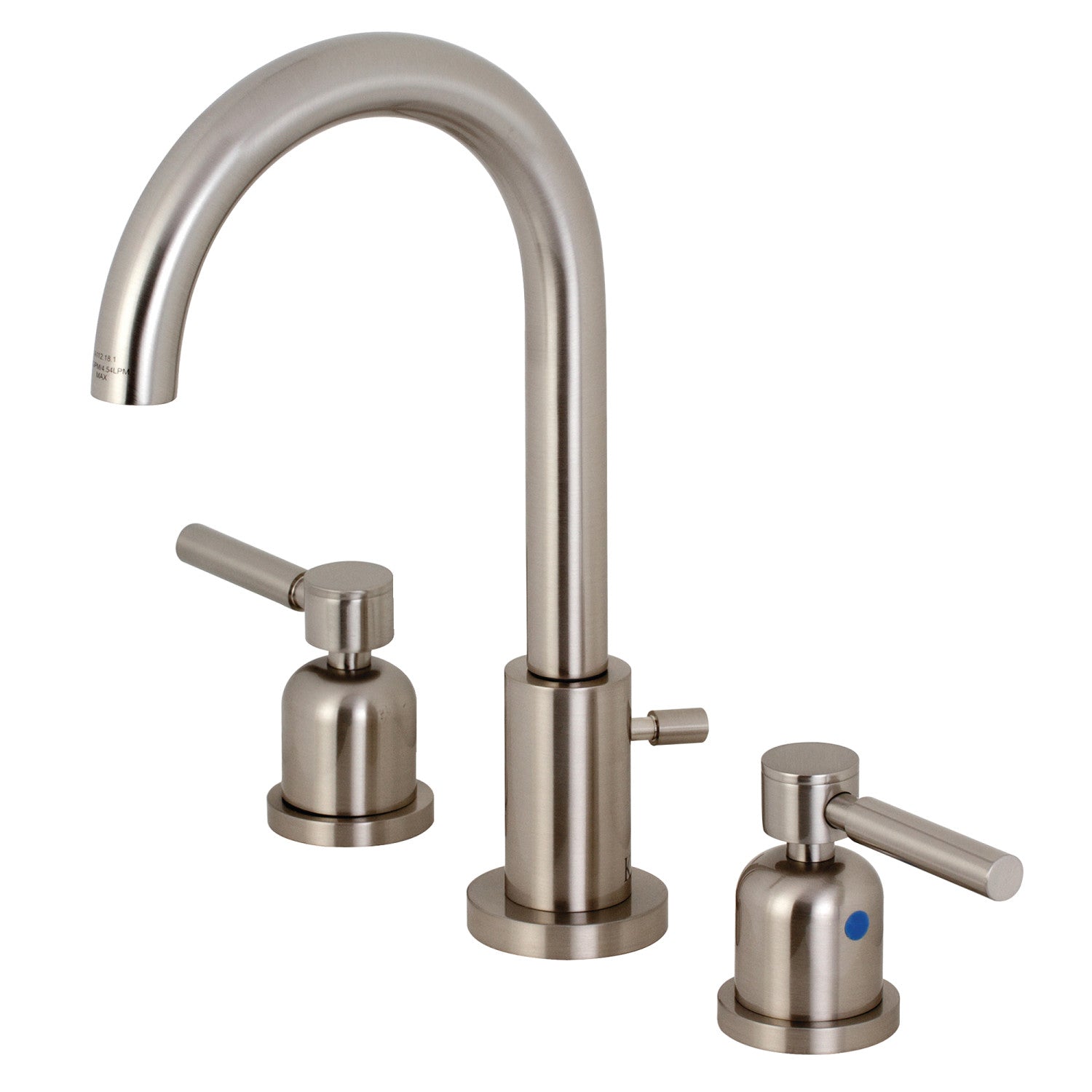 Kingston Sona FSC8928DL - Concord Two-Handle 3-Hole Deck Mount Widespread Bathroom Faucet with Brass Pop-Up, Brushed Nickel
