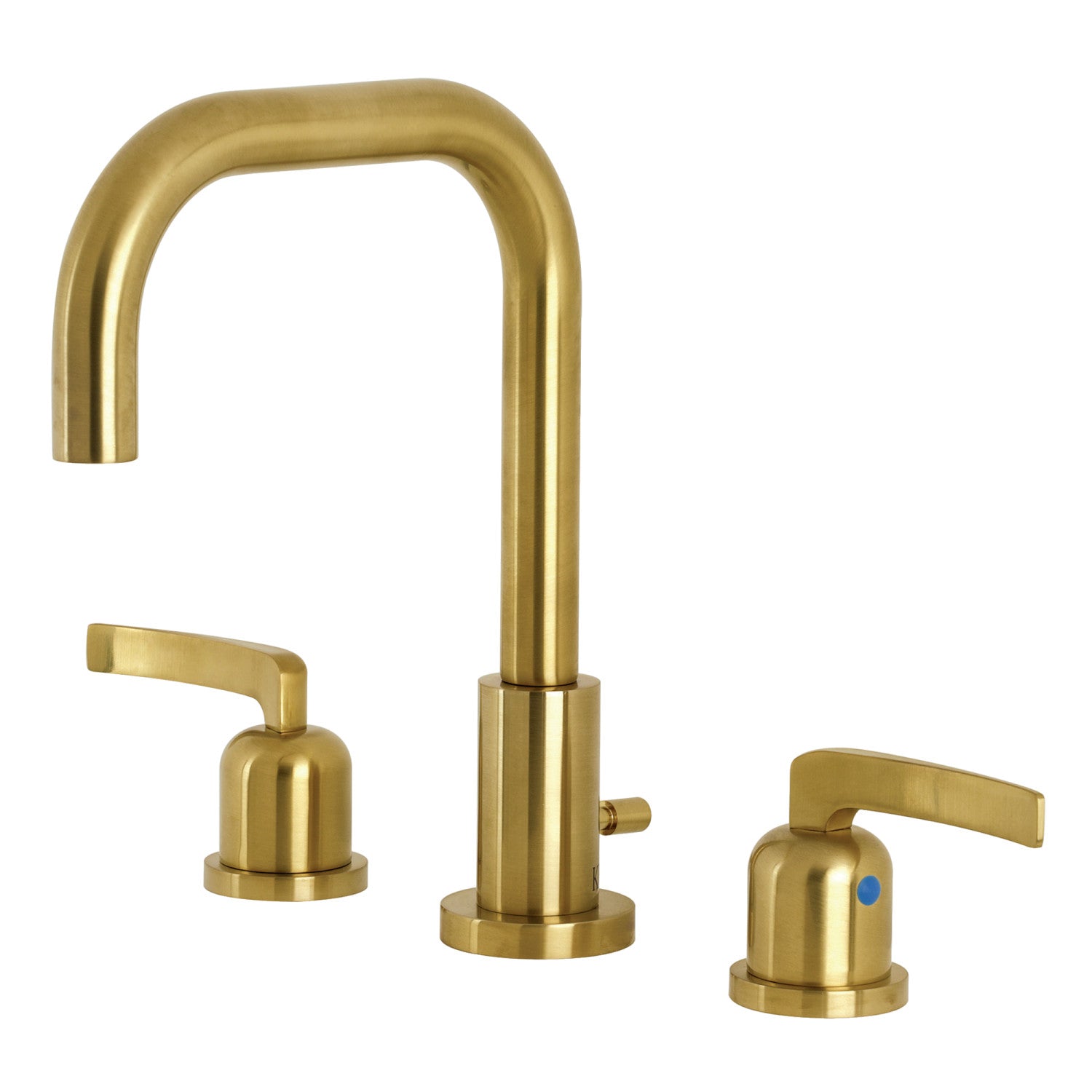 Kingston Sona FSC8933EFL - Centurion Two-Handle 3-Hole Deck Mount Widespread Bathroom Faucet with Brass Pop-Up, Brushed Brass