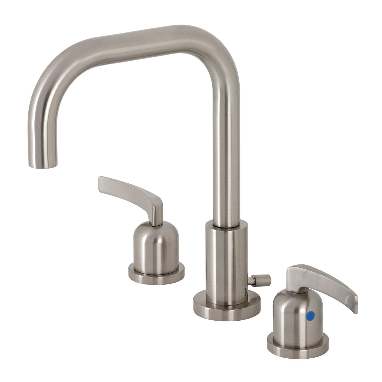 Kingston Sona FSC8938EFL - Centurion Two-Handle 3-Hole Deck Mount Widespread Bathroom Faucet with Brass Pop-Up, Brushed Nickel