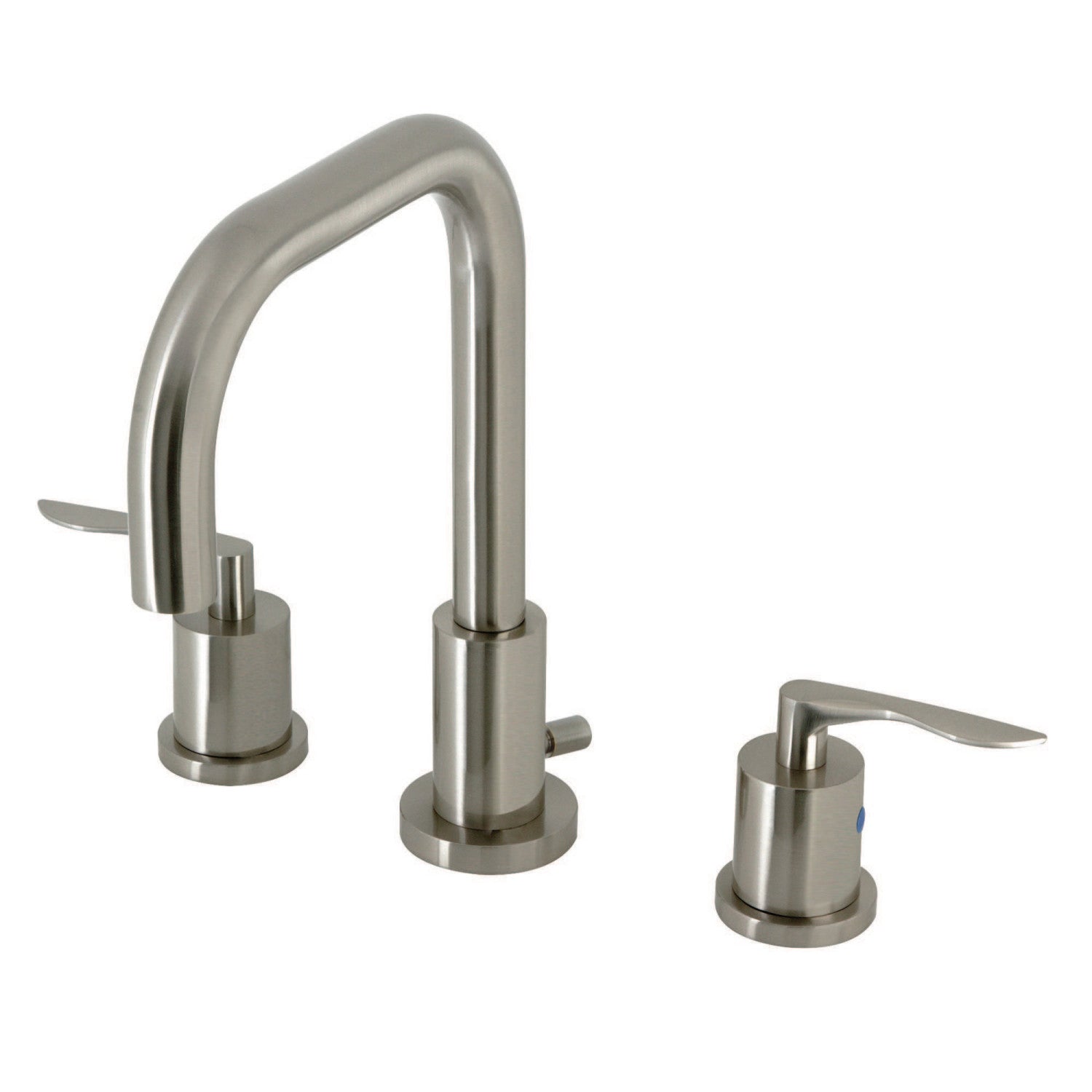 Kingston Tulare FSC8938SVL - Serena Widespread Bathroom Faucet with Brass Pop-Up, Brushed Nickel