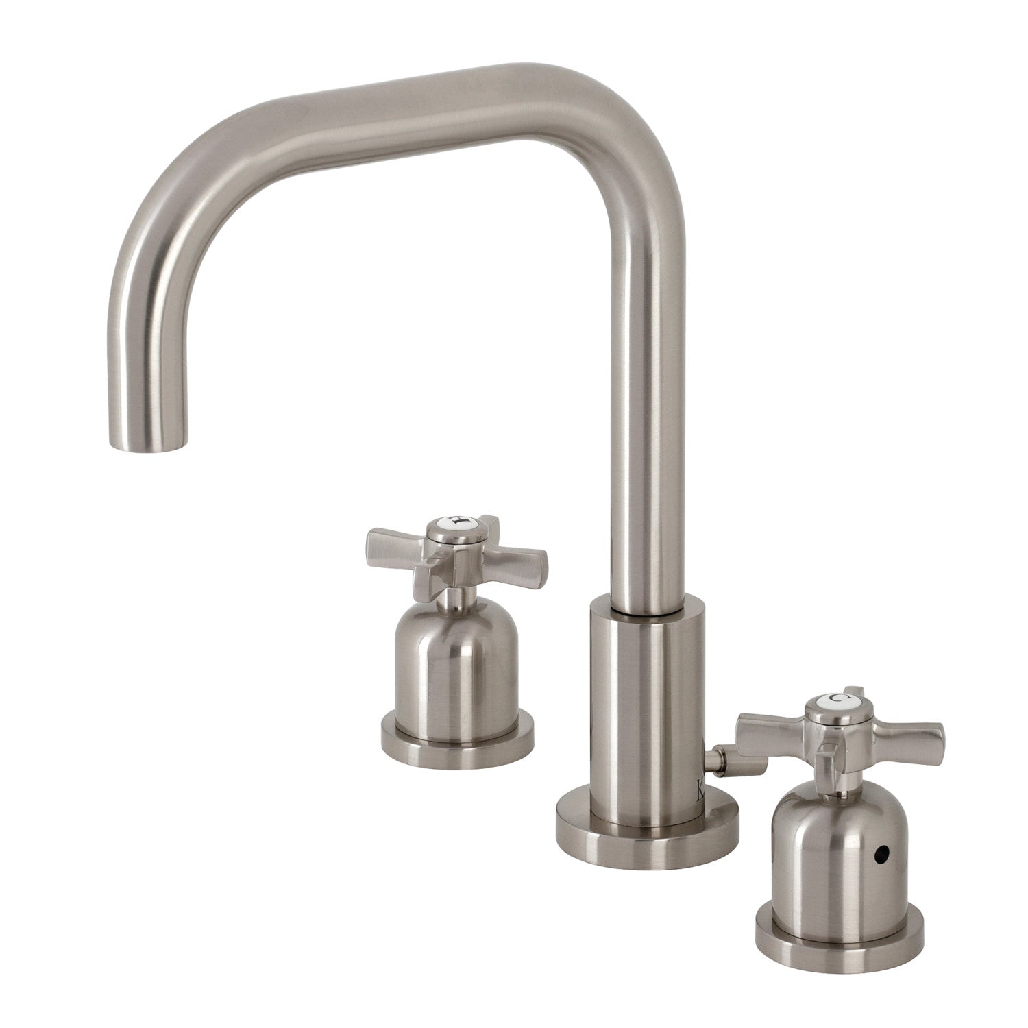 Kingston Sona FSC8938ZX - Millennium Two-Handle 3-Hole Deck Mount Widespread Bathroom Faucet with Brass Pop-Up, Brushed Nickel