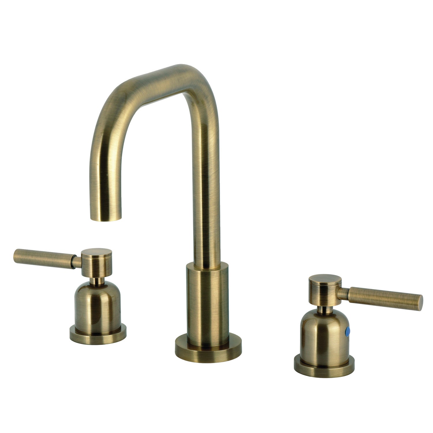 Kingston Sona FSC893DLAB - Concord Widespread Bathroom Faucet with Brass Pop-Up, Antique Brass