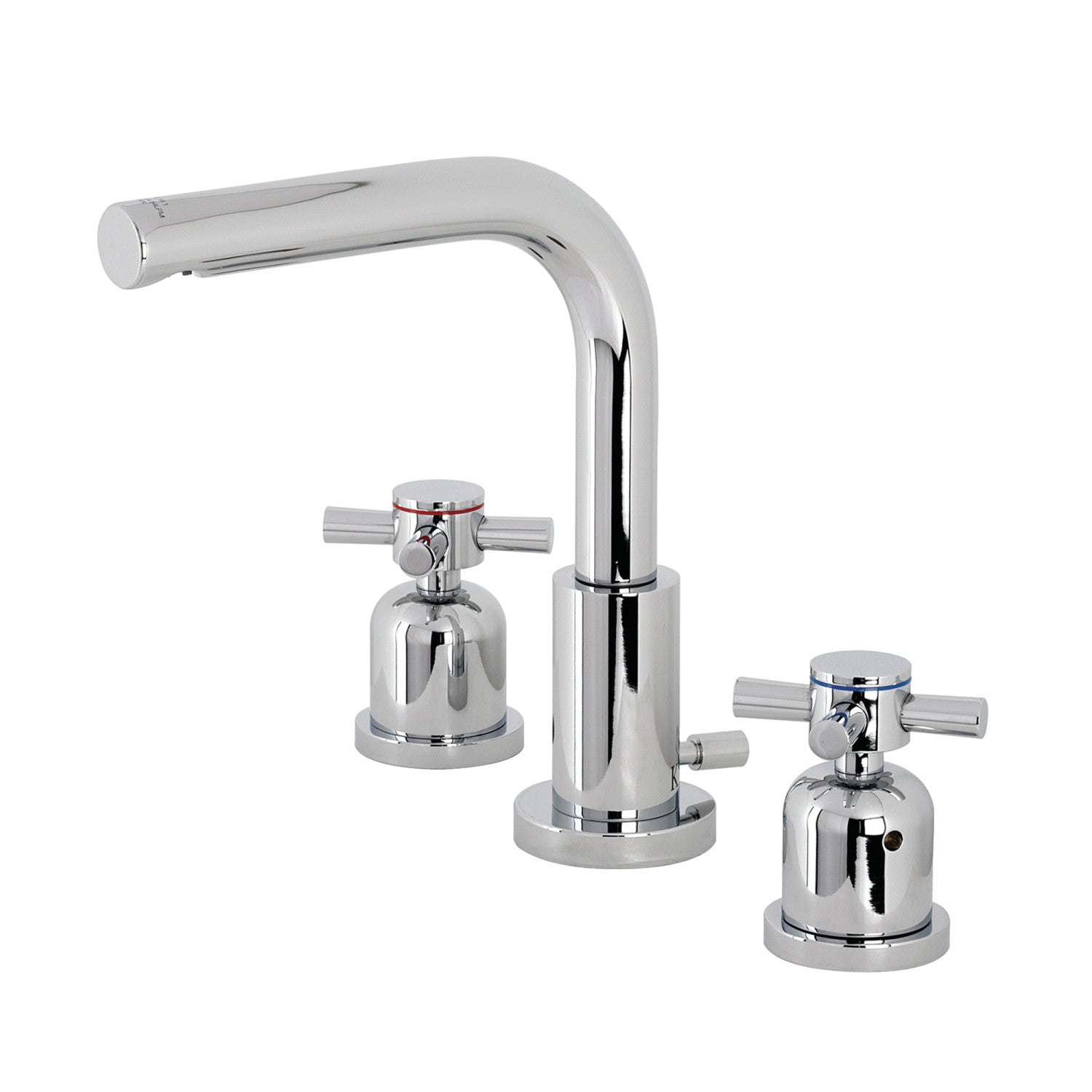 Kingston Sona FSC8951DX - Concord Two-Handle 3-Hole Deck Mount Widespread Bathroom Faucet with Brass Pop-Up, Polished Chrome