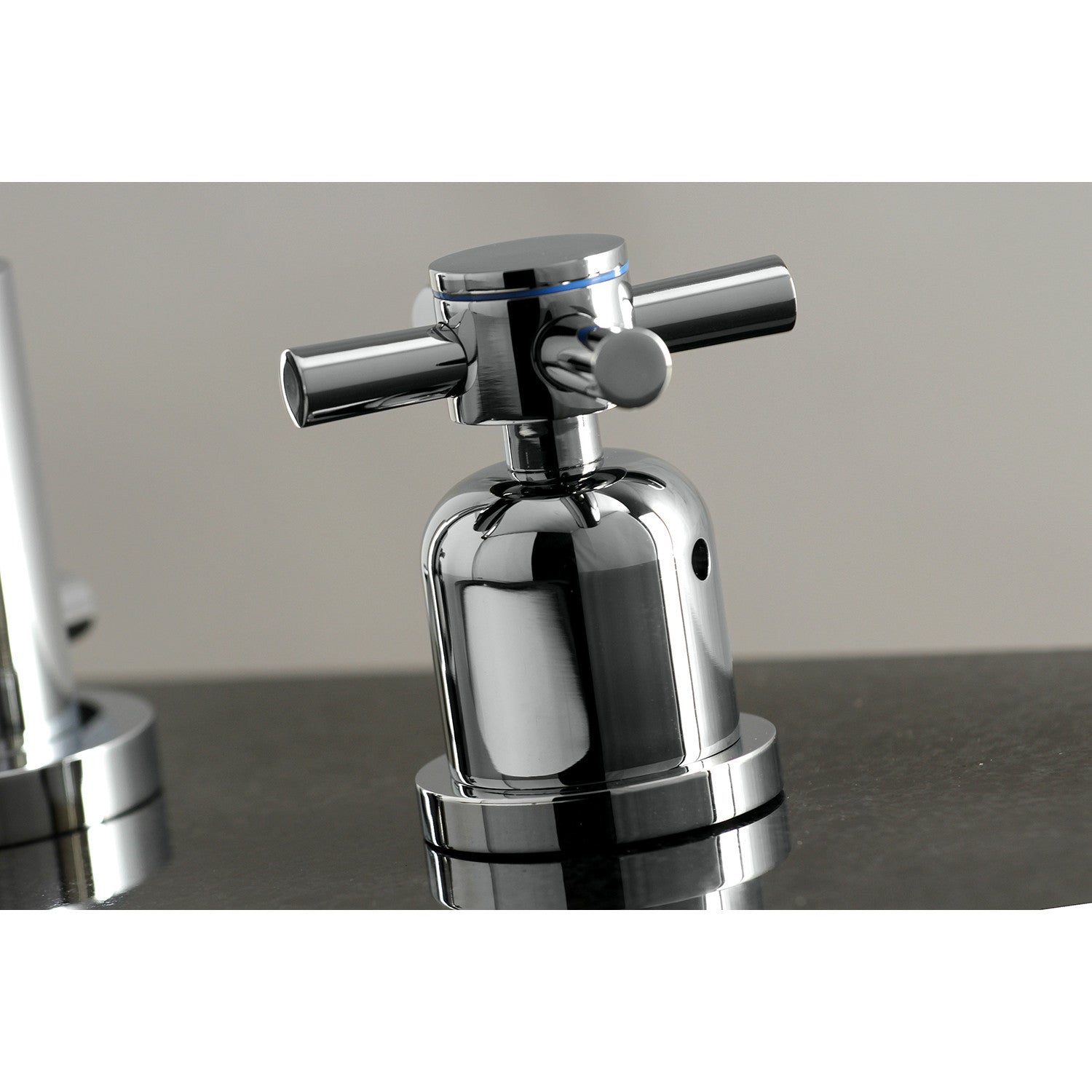 Kingston Sona FSC8951DX - Concord Two-Handle 3-Hole Deck Mount Widespread Bathroom Faucet with Brass Pop-Up, Polished Chrome — thumbnail 3