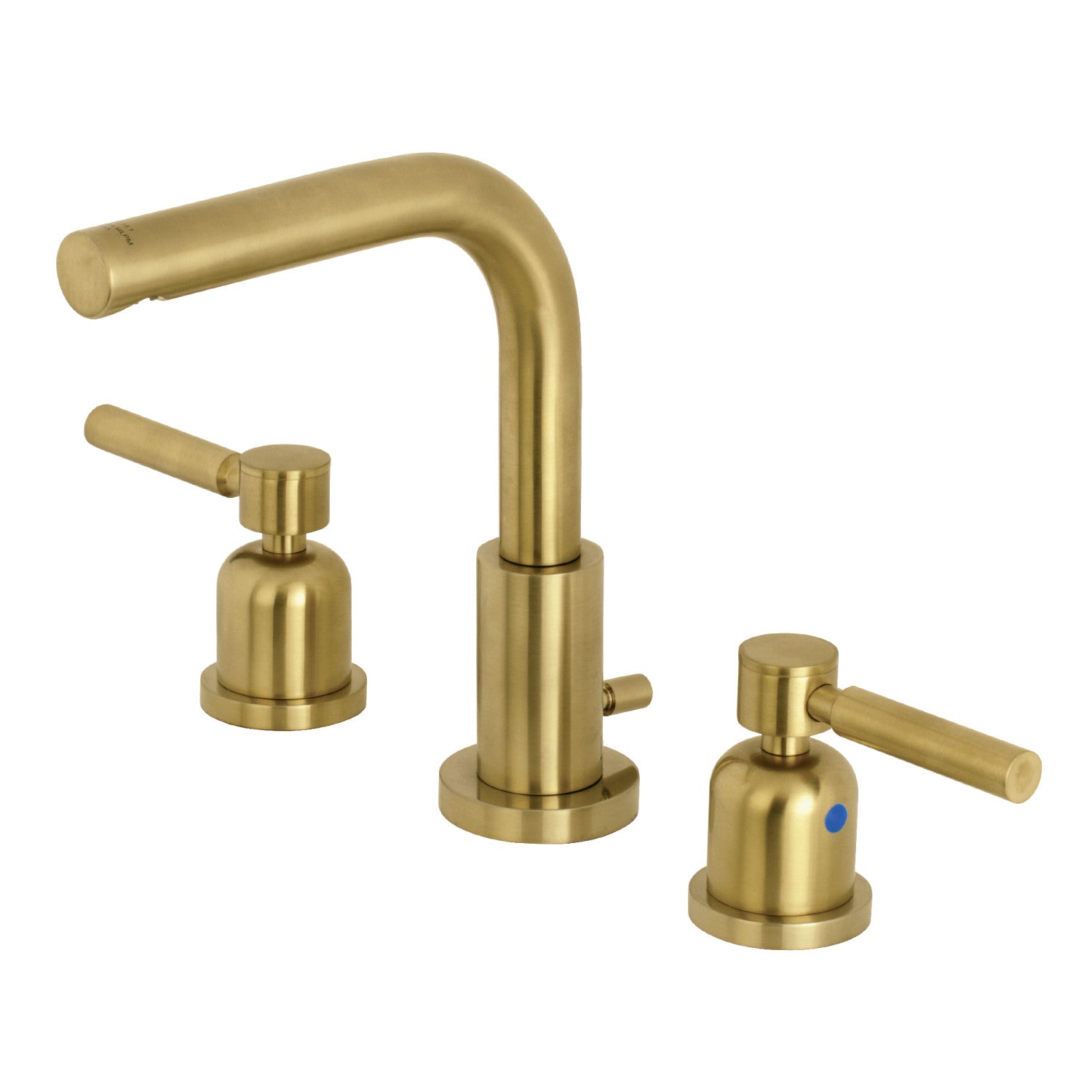 Kingston Sona FSC8953DL - Concord Two-Handle 3-Hole Deck Mount Widespread Bathroom Faucet with Brass Pop-Up, Brushed Brass