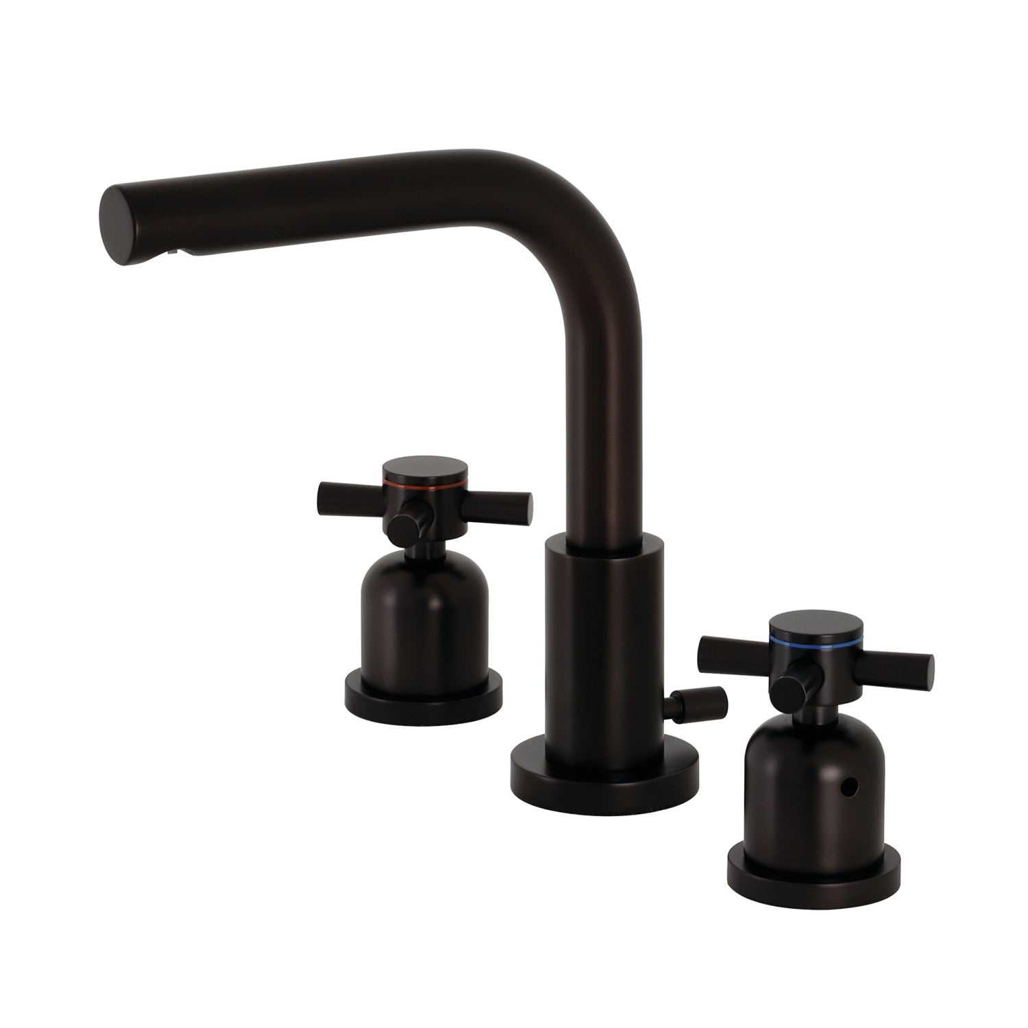 Kingston Sona FSC8955DX - Concord Two-Handle 3-Hole Deck Mount Widespread Bathroom Faucet with Brass Pop-Up, Oil Rubbed Bronze