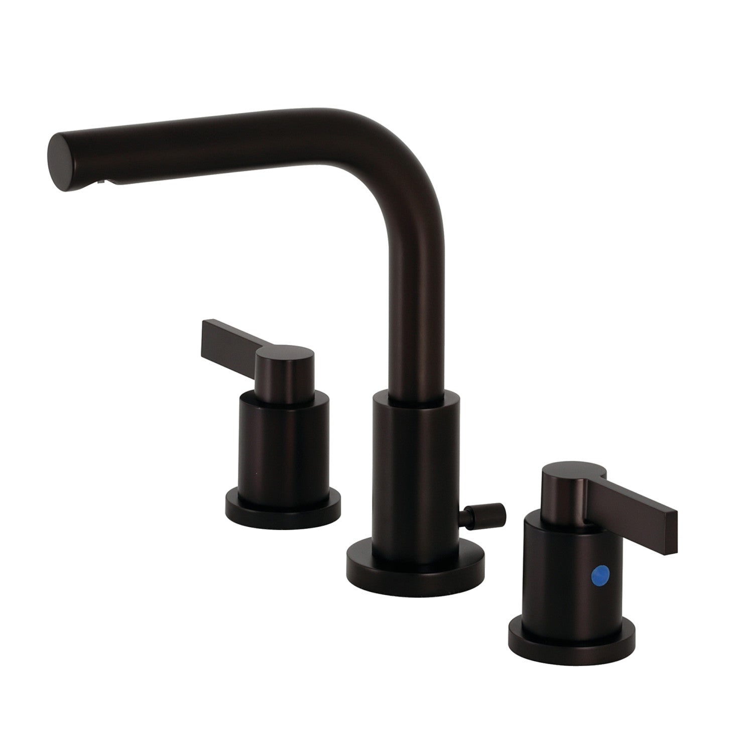 Kingston Sona FSC8955NDL - NuvoFusion Two-Handle 3-Hole Deck Mount Widespread Bathroom Faucet with Brass Pop-Up, Oil Rubbed Bronze