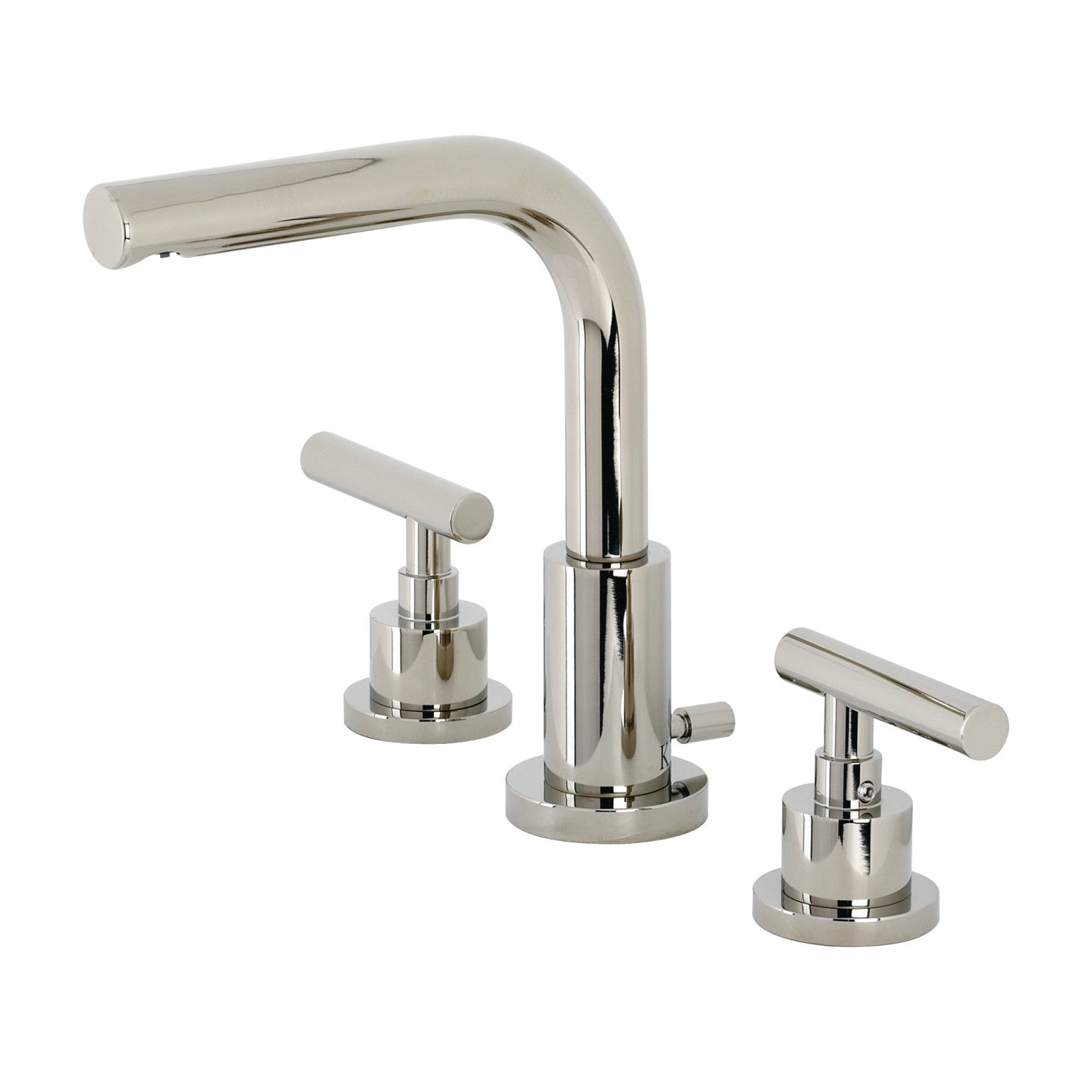 Kingston Sona FSC8959CML - Manhattan Two-Handle 3-Hole Deck Mount Widespread Bathroom Faucet with Brass Pop-Up, Polished Nickel