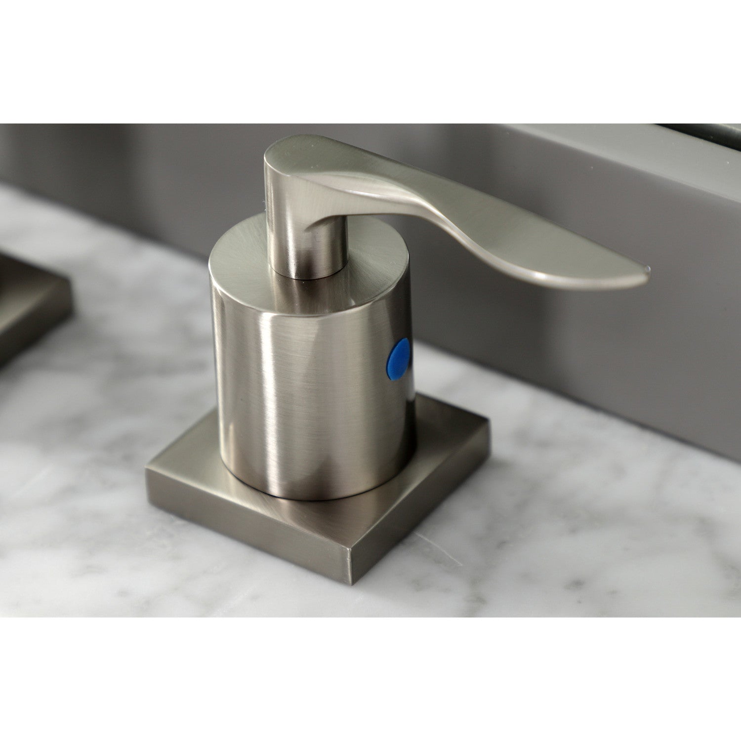 Kingston Tulare FSC8968SVL - Serena Two-Handle 3-Hole Deck Mount Widespread Bathroom Faucet with Pop-Up Drain, Brushed Nickel — thumbnail 2