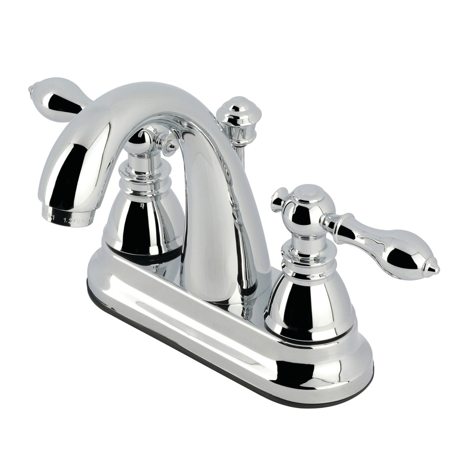 Kingston Tulare FSY5611ACL - American Classic Double-Handle 3-Hole Deck Mount 4-Inch Centerset Bathroom Faucet with Pop-Up Drain, Polished Chrome