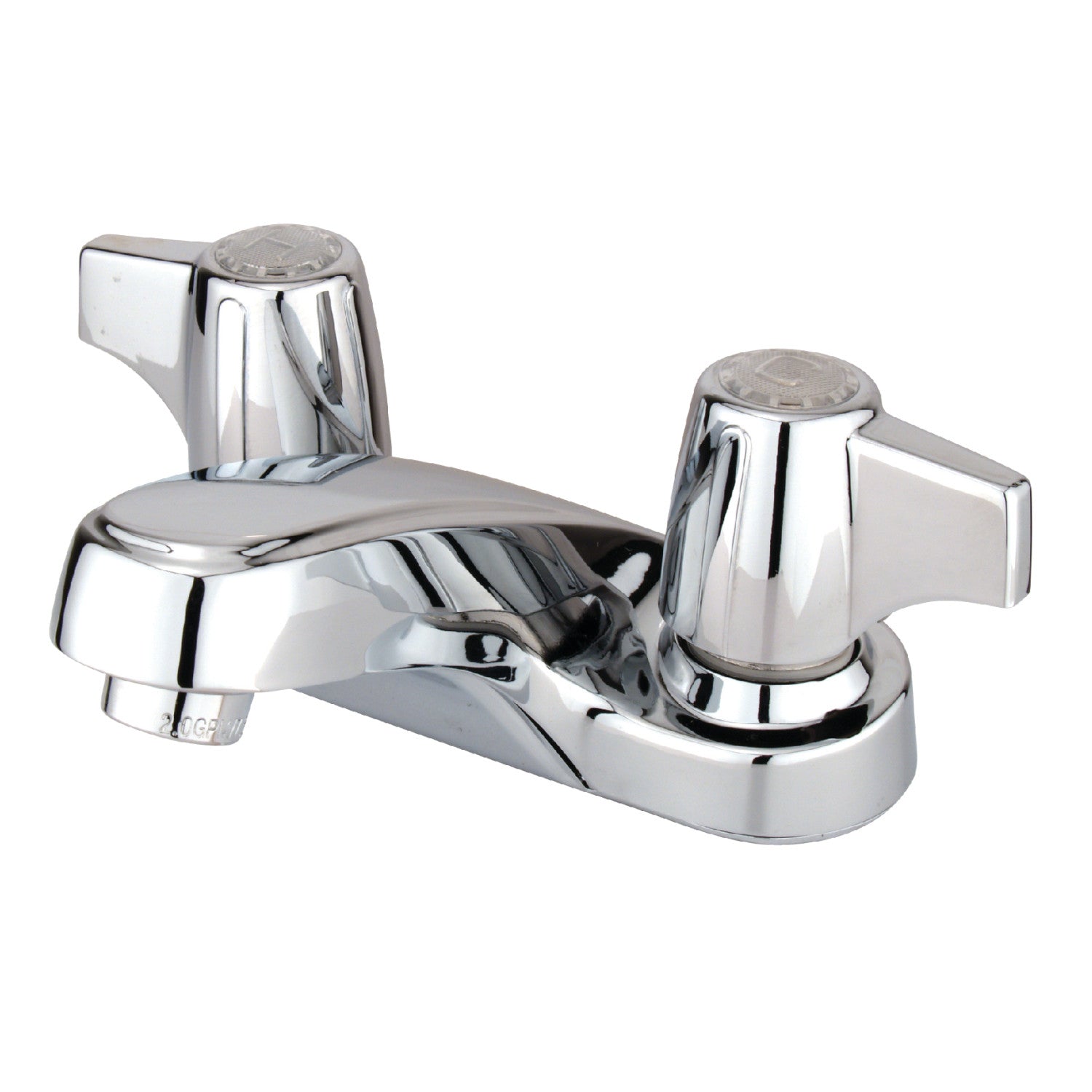 Kingston Tulare GKB160LP - Americana Double-Handle 3-Hole Deck Mount 4-Inch Centerset Bathroom Faucet, Polished Chrome