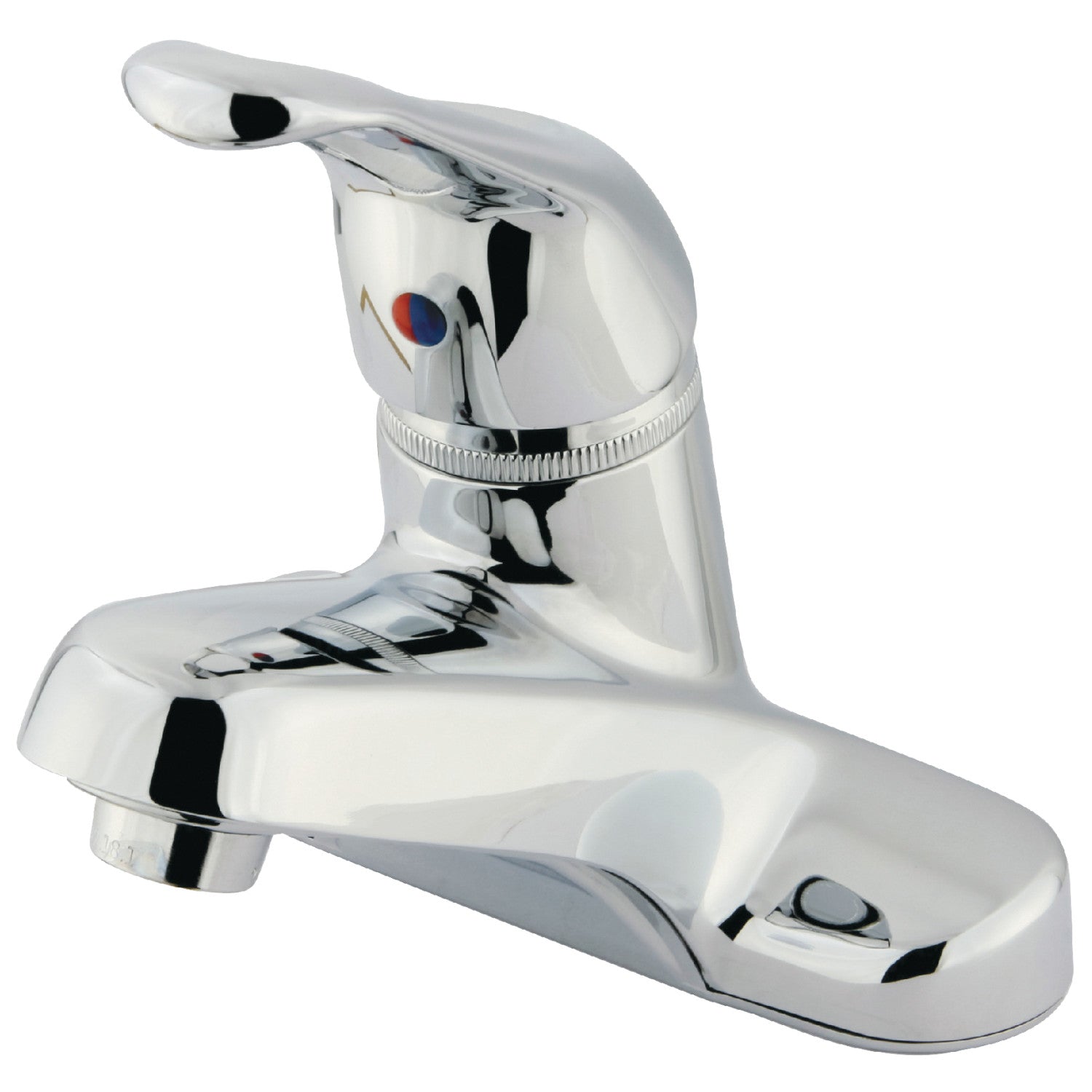 Kingston Tulare GKB511LP - Wyndham Single-Handle 3-Hole Deck Mount 4-Inch Centerset Bathroom Faucet, Polished Chrome