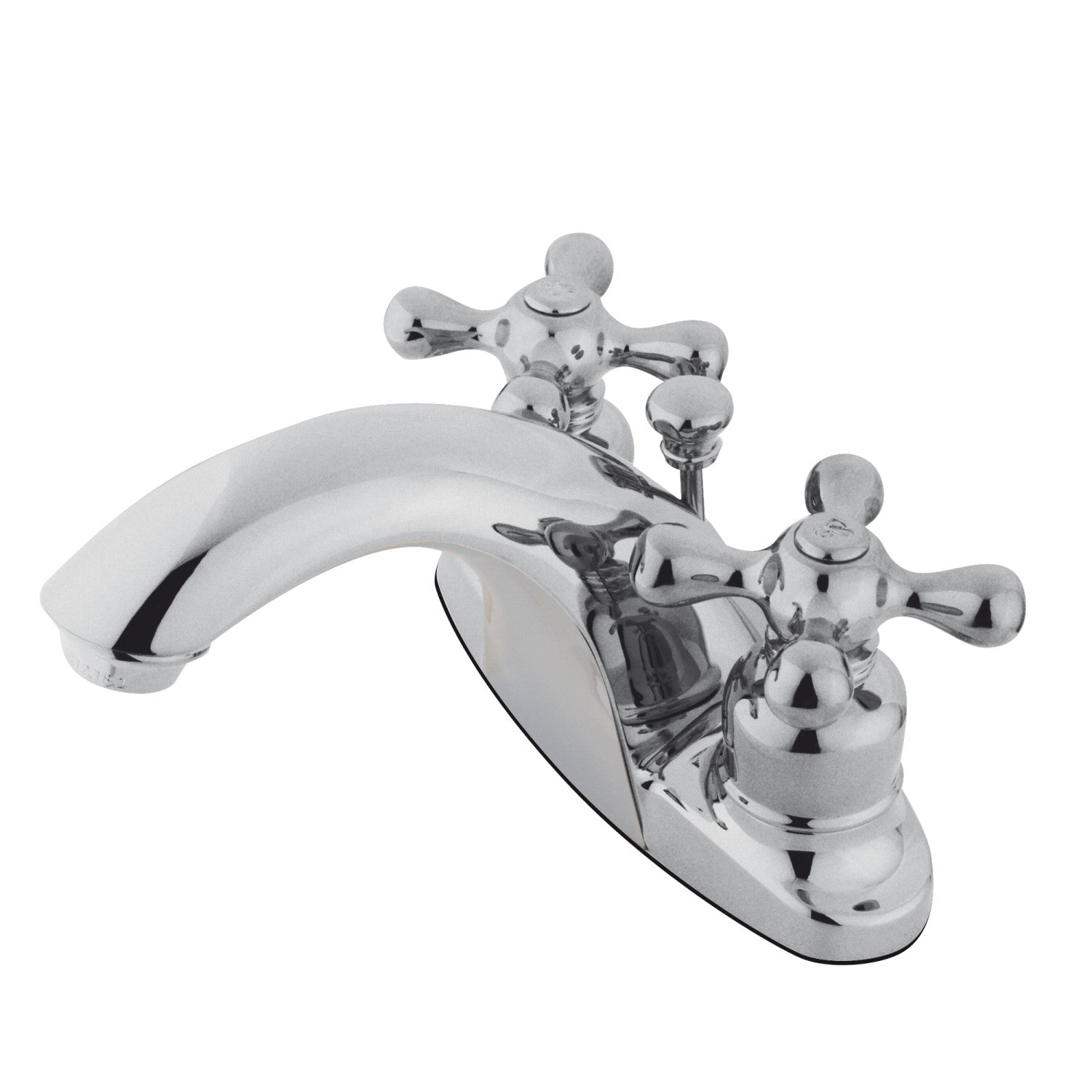 Kingston Heirloom GKB7641AX - English Country Double-Handle 3-Hole Deck Mount 4-Inch Centerset Bathroom Faucet with Pop-Up Drain, Polished Chrome