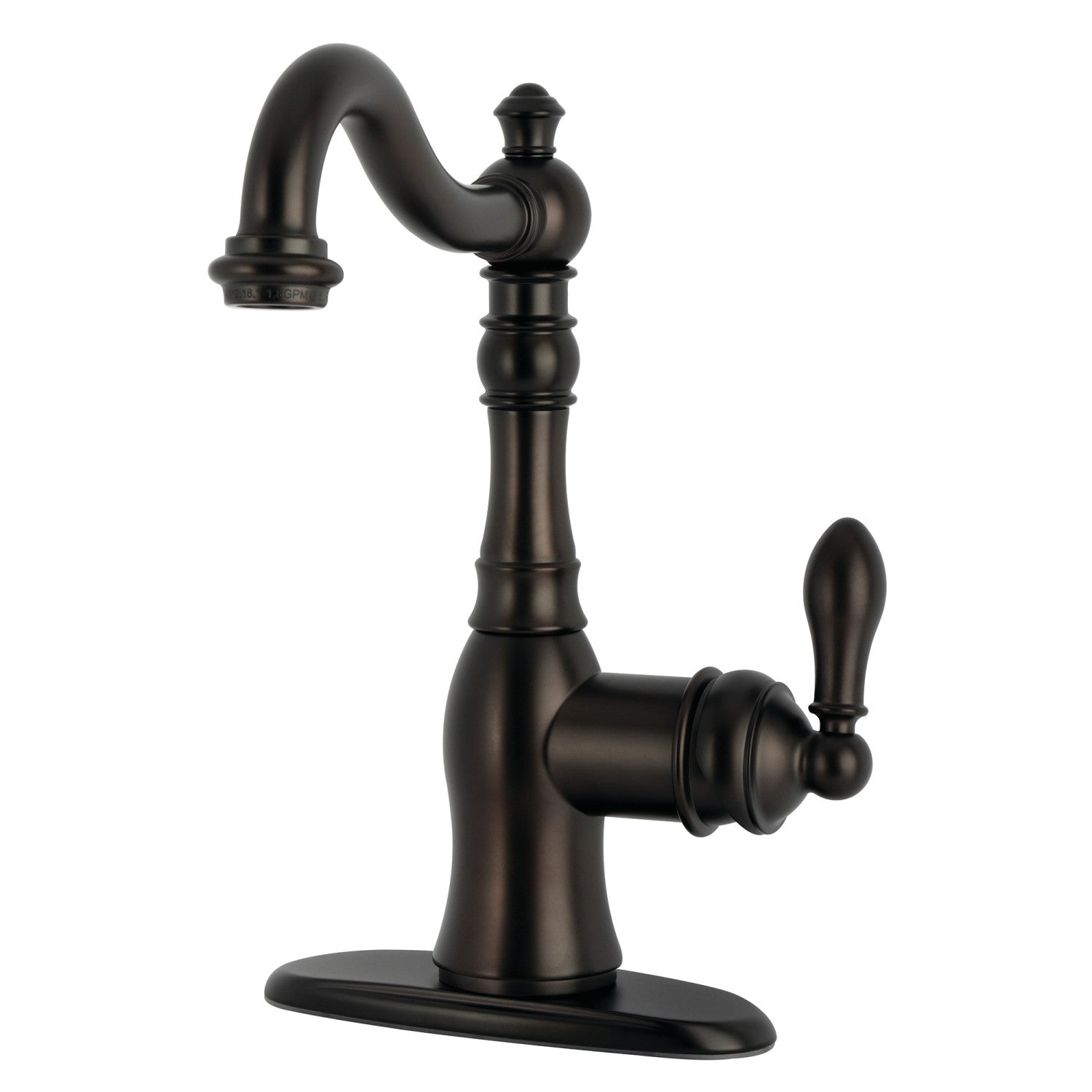 Kingston Heirloom GSY7735ACL - American Classic One-Handle 3-Hole Deck Mount Bar Faucet, Oil Rubbed Bronze