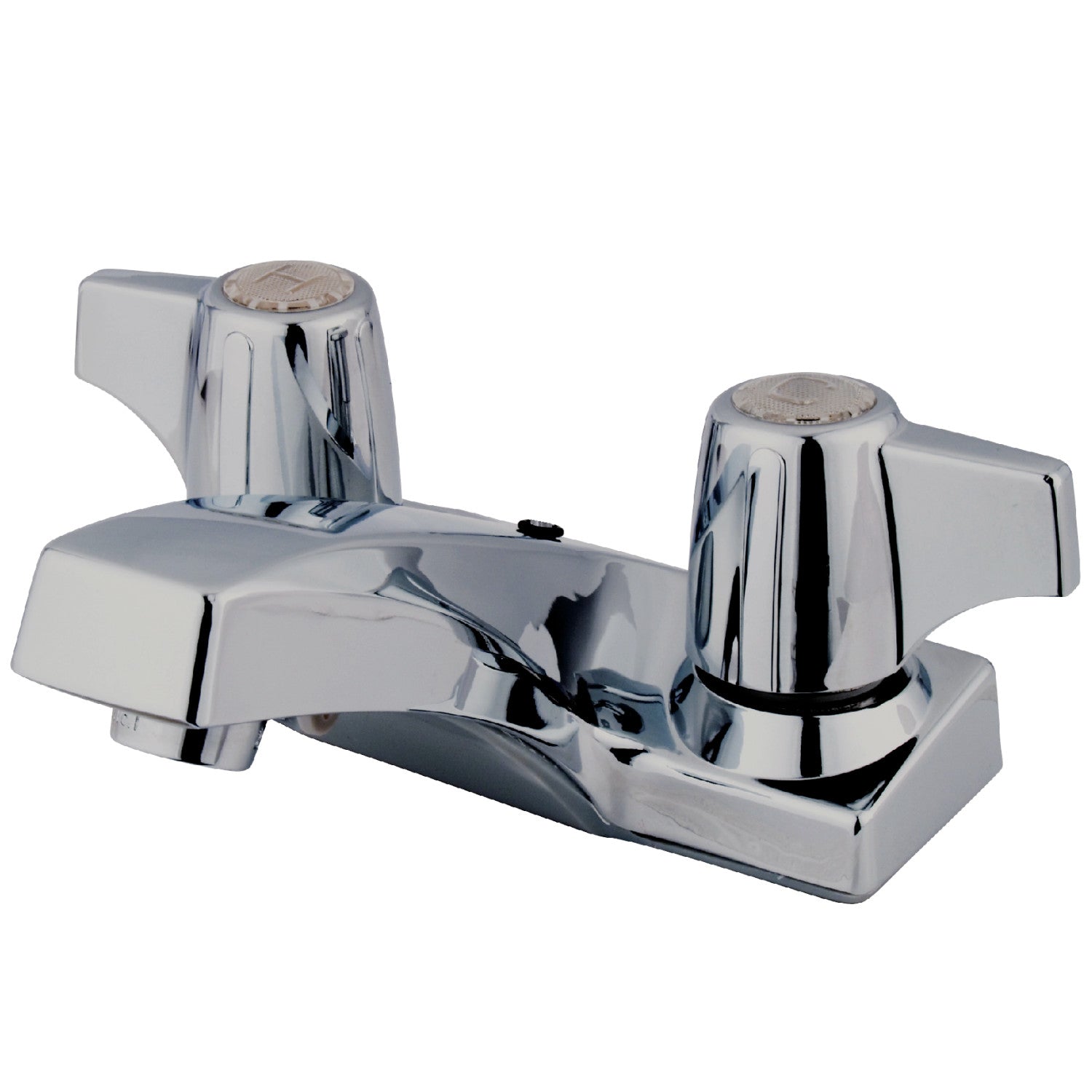Kingston Columbia KB100B Double-Handle 3-Hole Deck Mount 4-Inch Centerset Bathroom Faucet with Brass Pop-Up, Polished Chrome